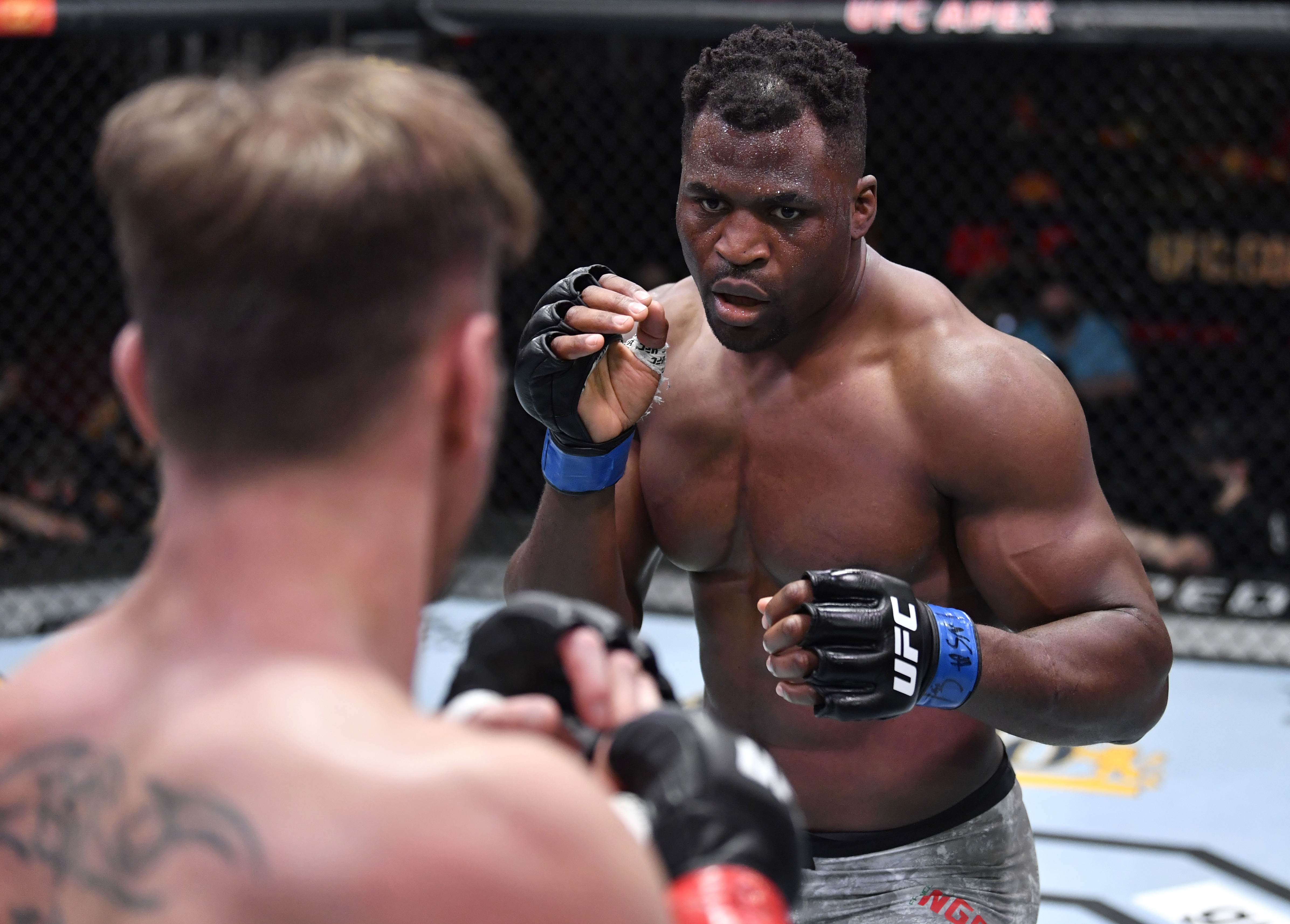 UFC 260: Francis Ngannou during his second fight with Stipe Miocic.
