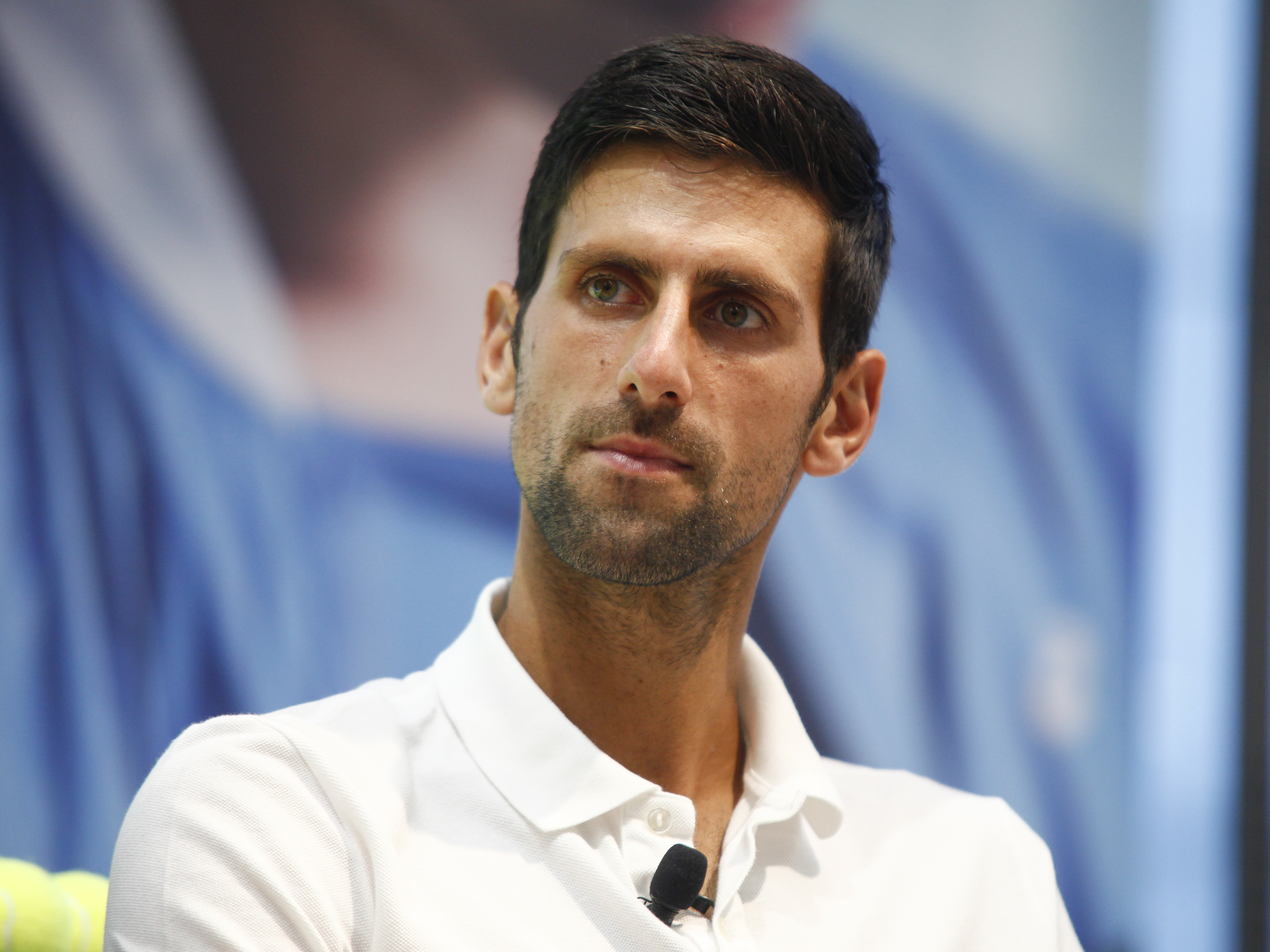 Professional tennis player Novak Djokovic makes an appearance at the ASICS Flagship Store on Wednesday, Aug. 22, 2018, in New York.