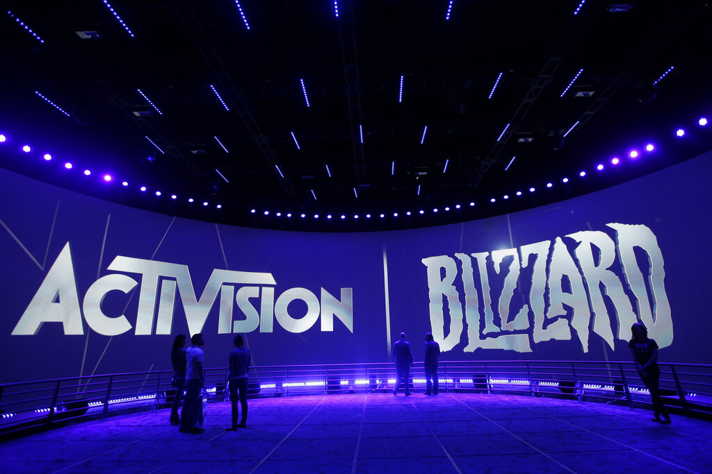 Activision Blizzard Booth is shown at the Electronic Entertainment Expo in Los Angeles.