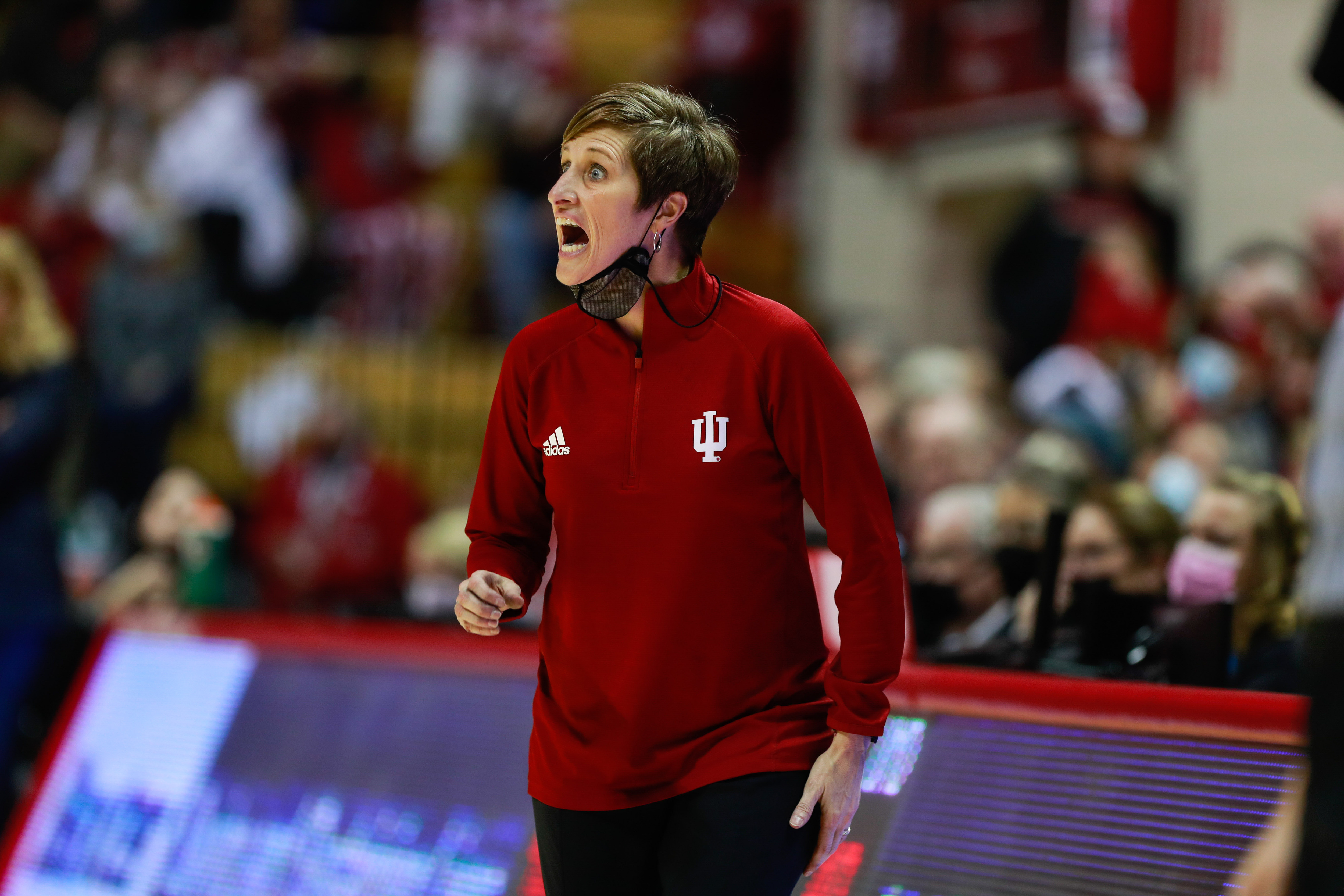 Indiana University women’s basketball coach Teri Moren...