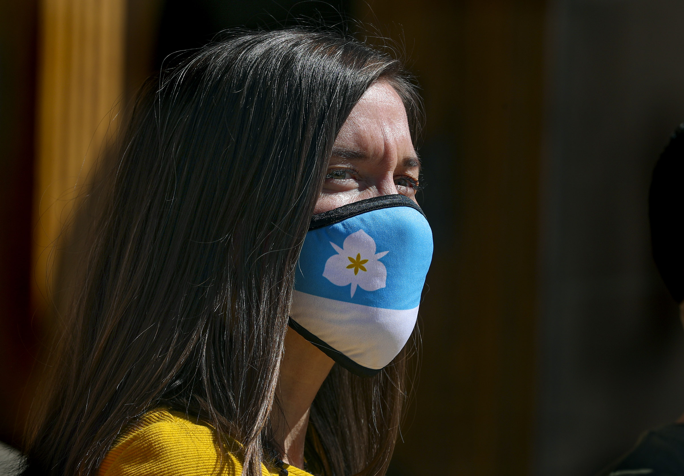 Salt Lake City Mayor Erin Mendenhall, pictured here in April 2021, said she had “no regrets” for her push for a mask mandate to protect Salt Lake City citizens.