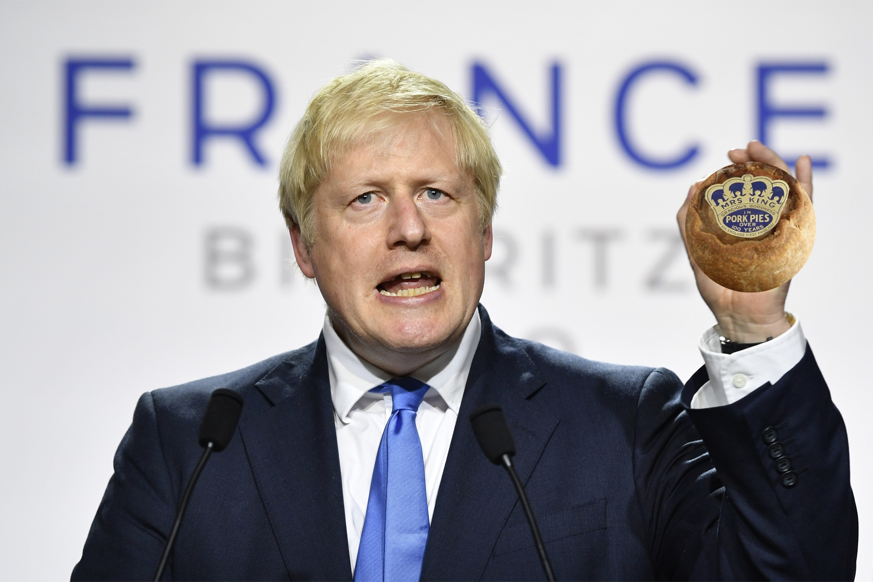 Boris Johnson speaks on Melton Mowbray pork pies at the G7 summit