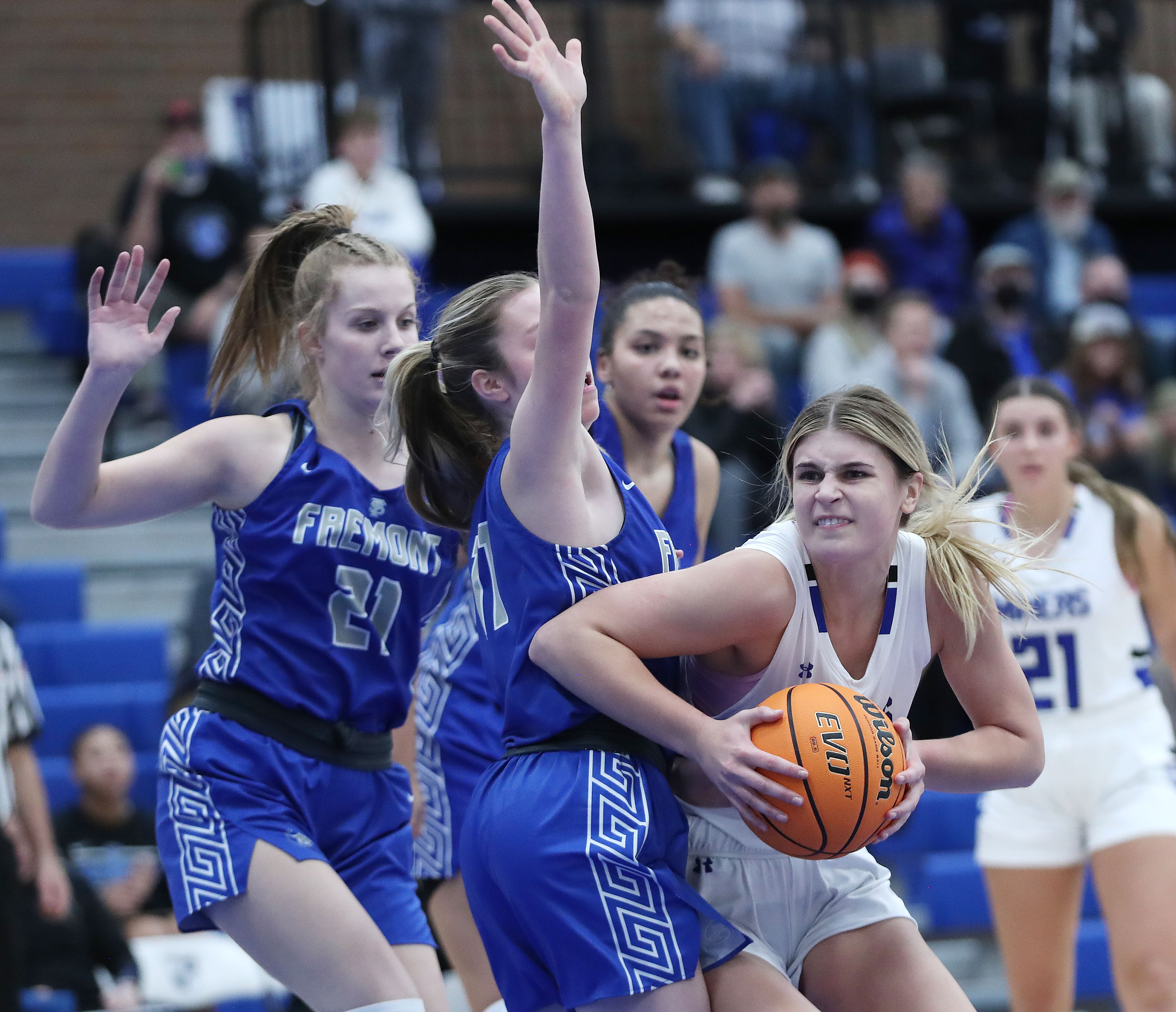Fremont and Bingham compete in a high school girls basketball game in South Jordan on Thursday, Dec. 2, 2021.