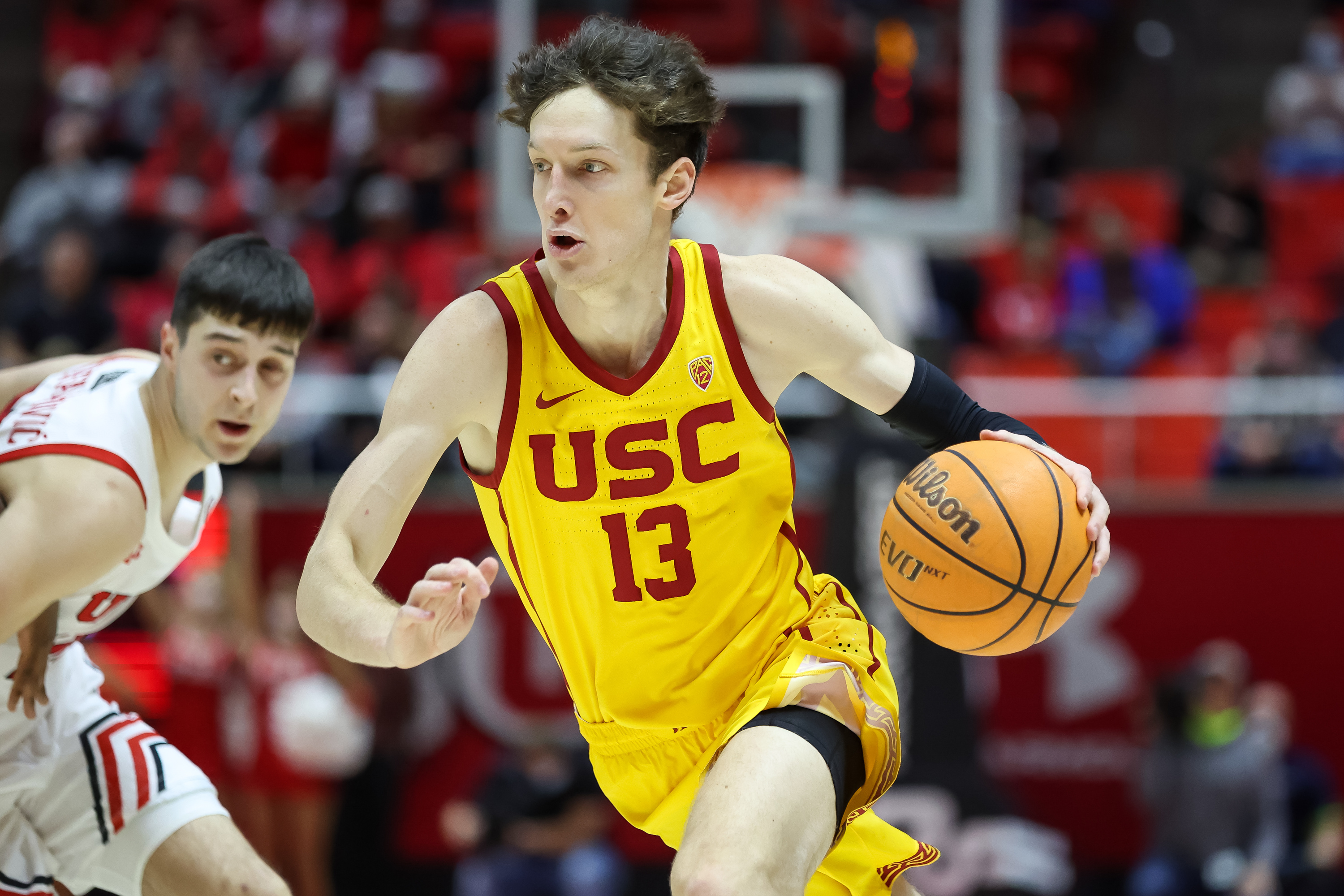 USC guard Drew Peterson scored a game-high 23 points Saturday as the No. 16 Trojans dropped Utah 79-67 at the Huntsman Center.