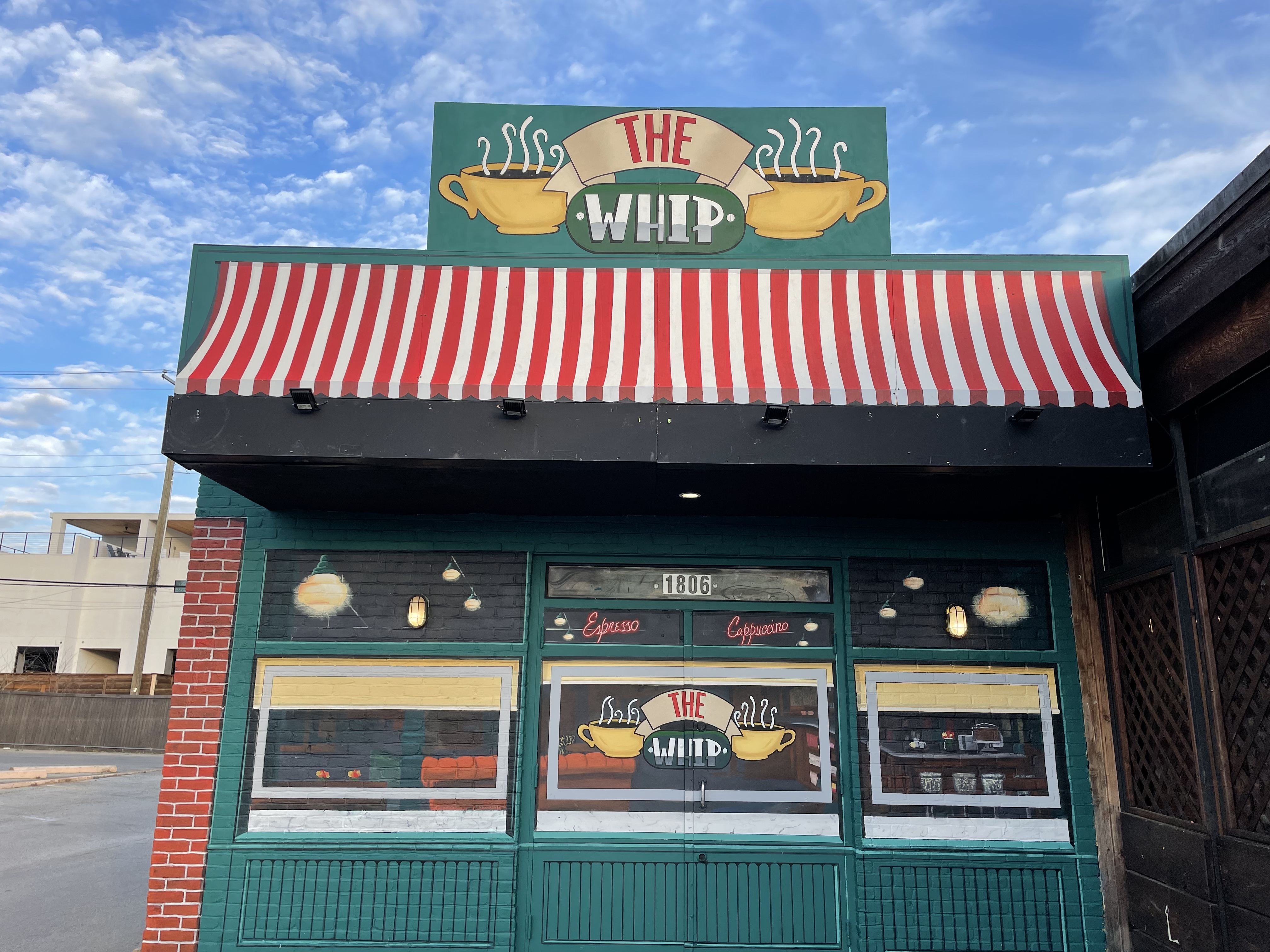 The Whippersnapper’s exterior modeled after Friends hangout Central Perk