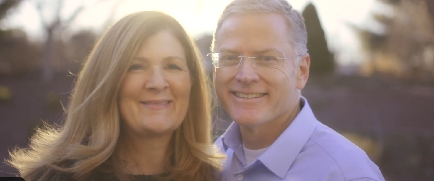 Chris Doughty, a BYU grad and Latter-day Saint, with his wife, Leslie.