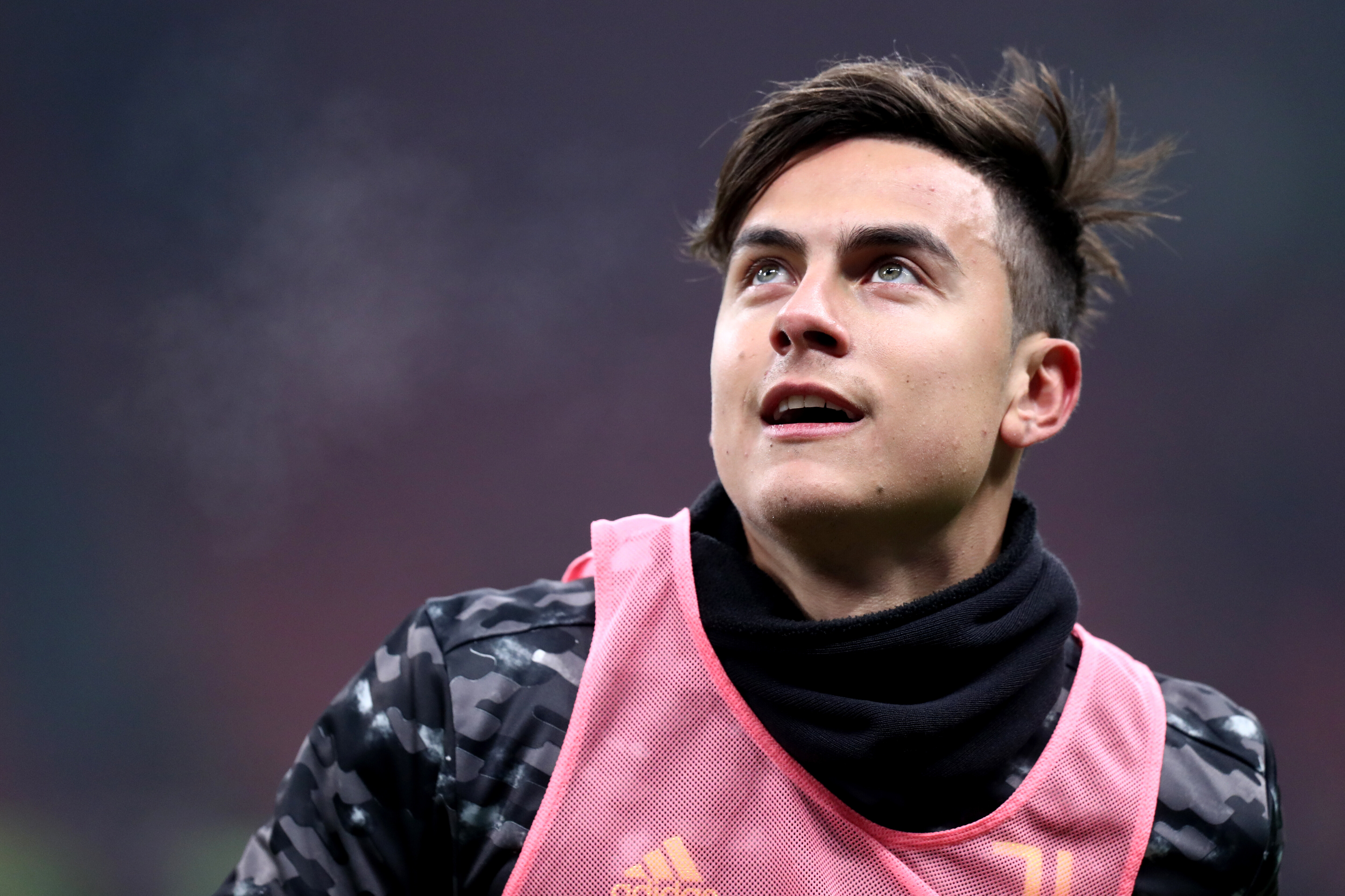 Paulo Dybala of Juventus Fc during warm up before the Serie...