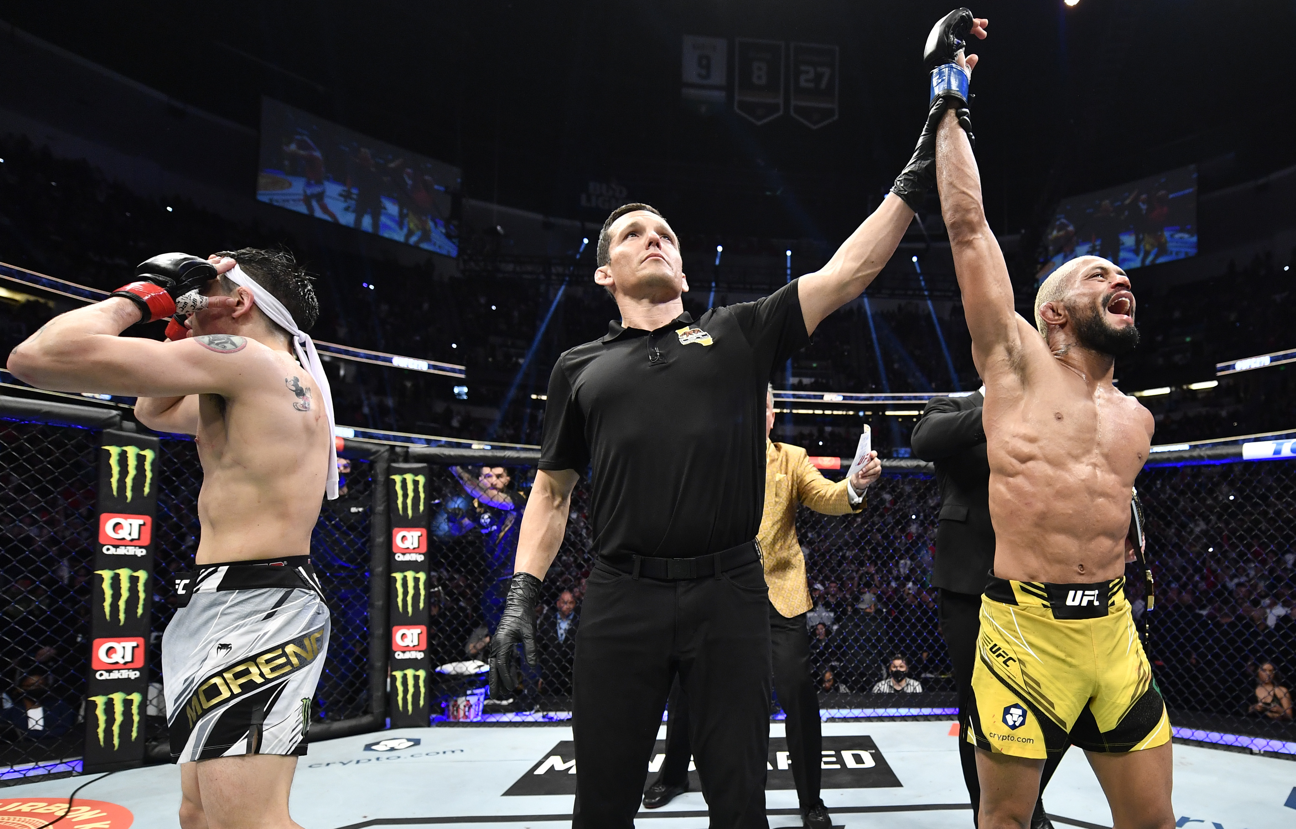 Deiveson Figueiredo defeated Brandon Moreno at UFC 270 for the UFC flyweight title&nbsp;