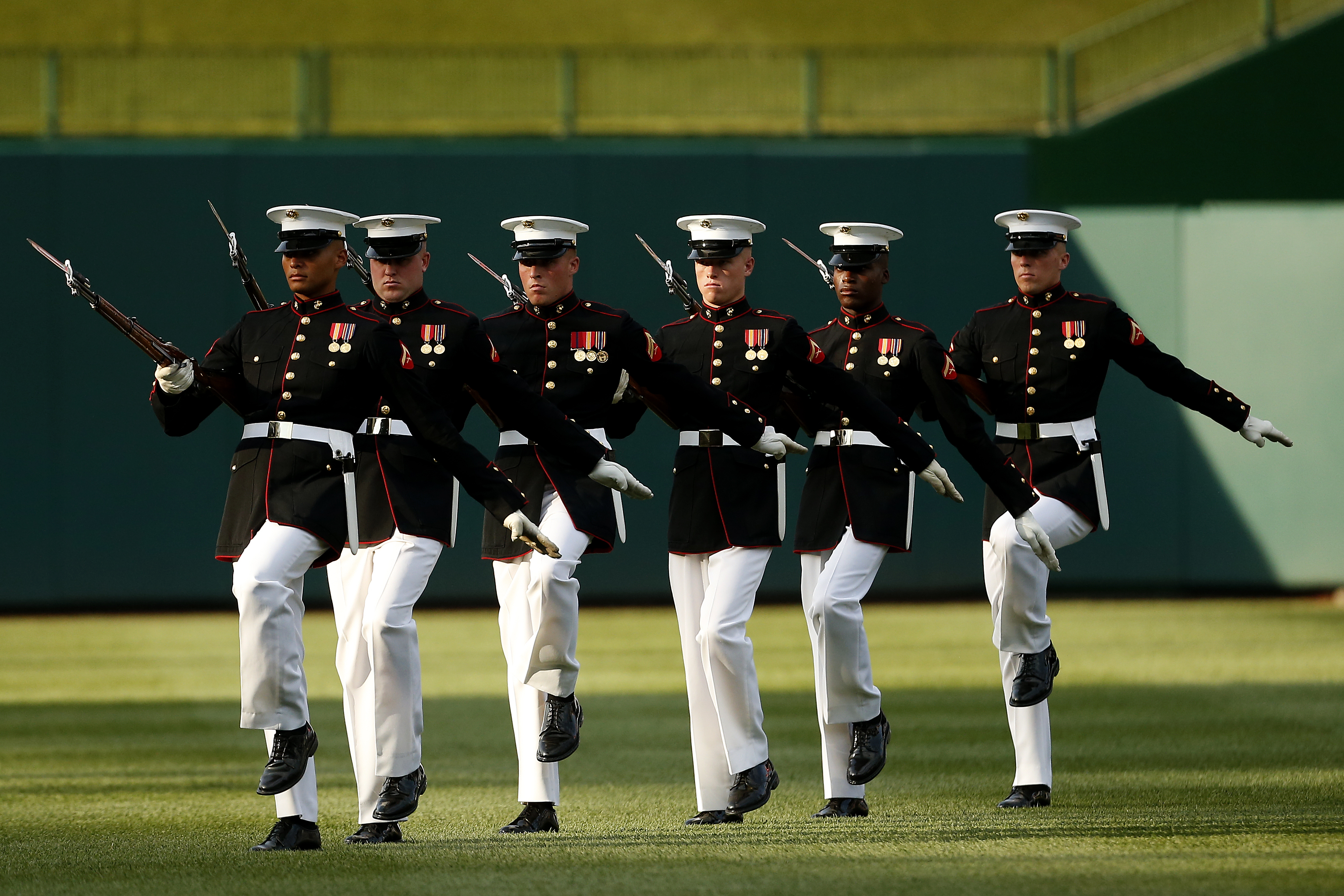 United States Marine Corps Silent Drill Platoon.