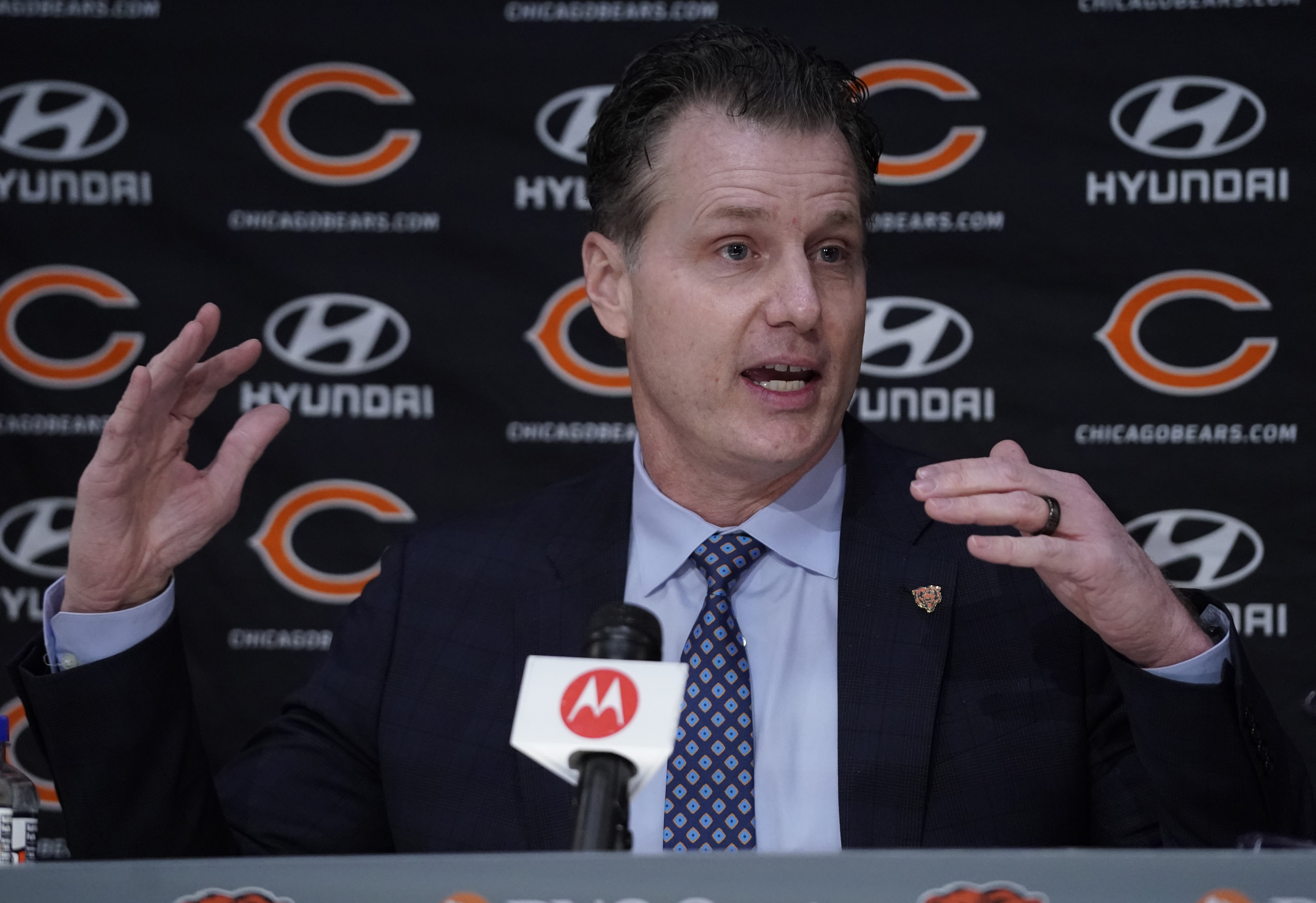 NFL: Chicago Bears-Head Coach Matt Eberflus Press Conference