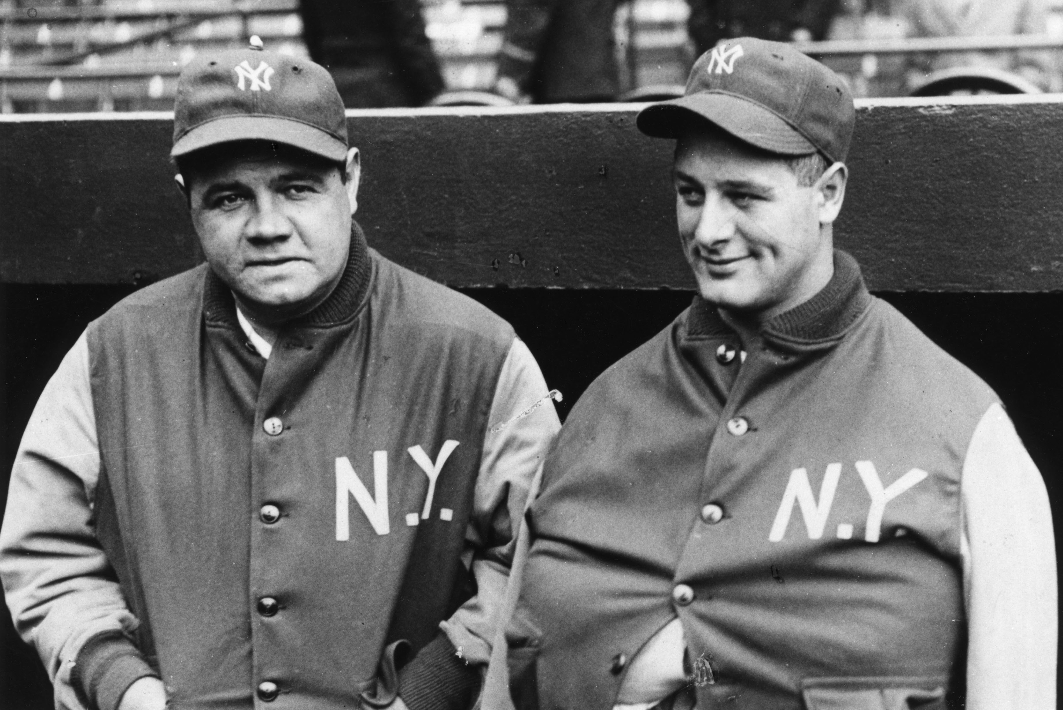 Babe Ruth Lou Gehrig 1929