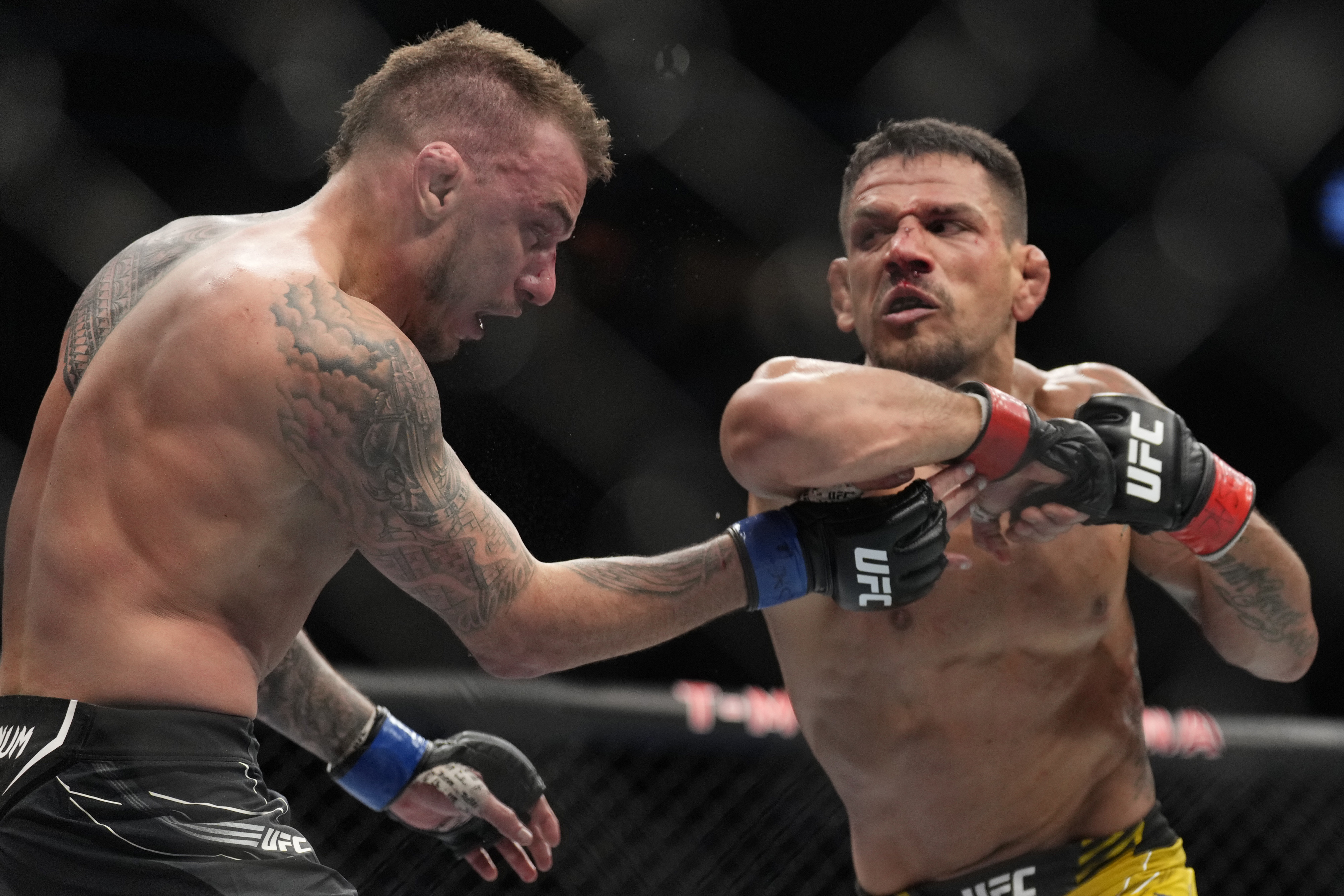 Rafael dos Anjos put a beating on Renato Moicano in the UFC 272 PPV co-main event