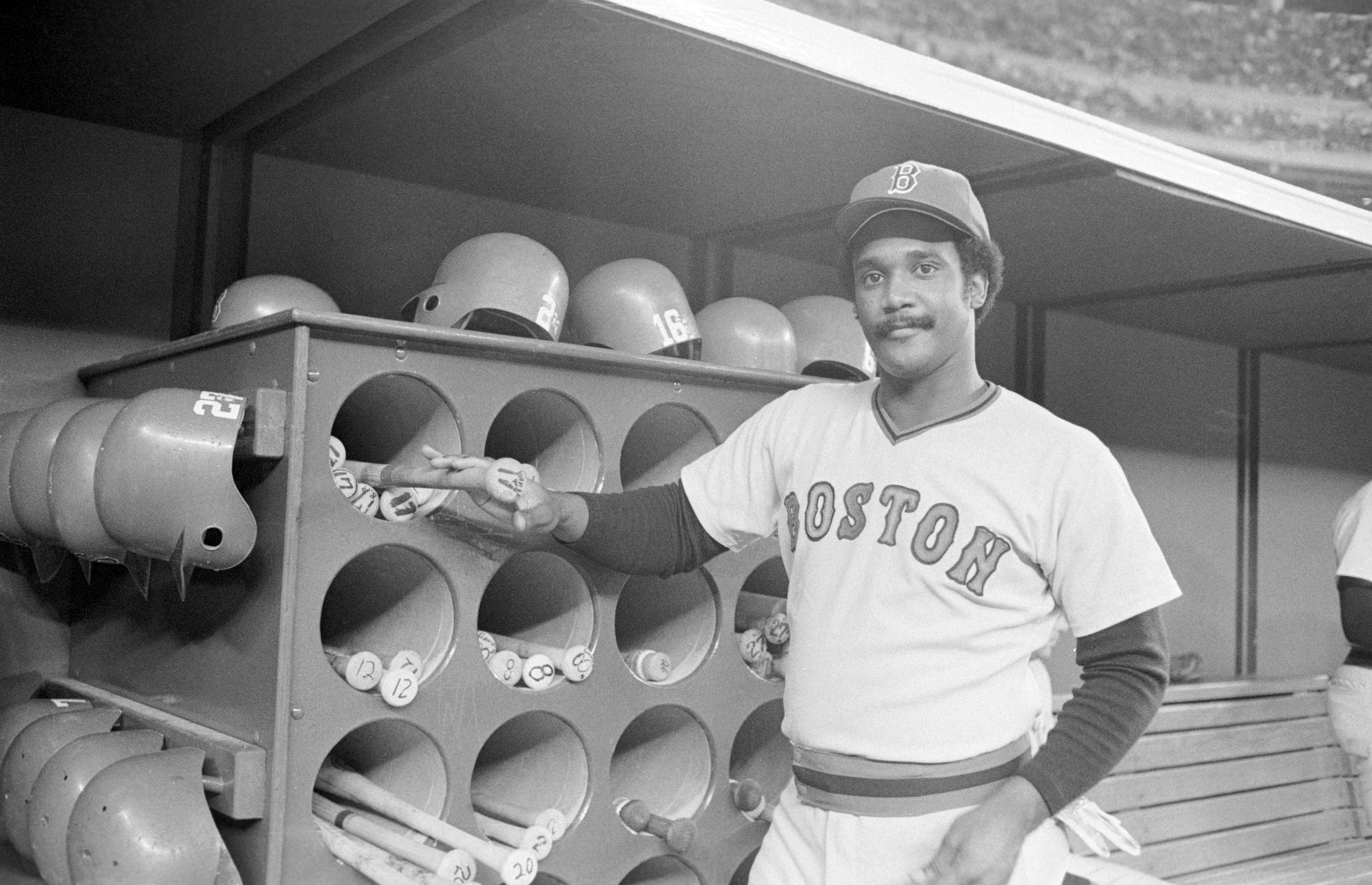 Jim Rice in the Dugout