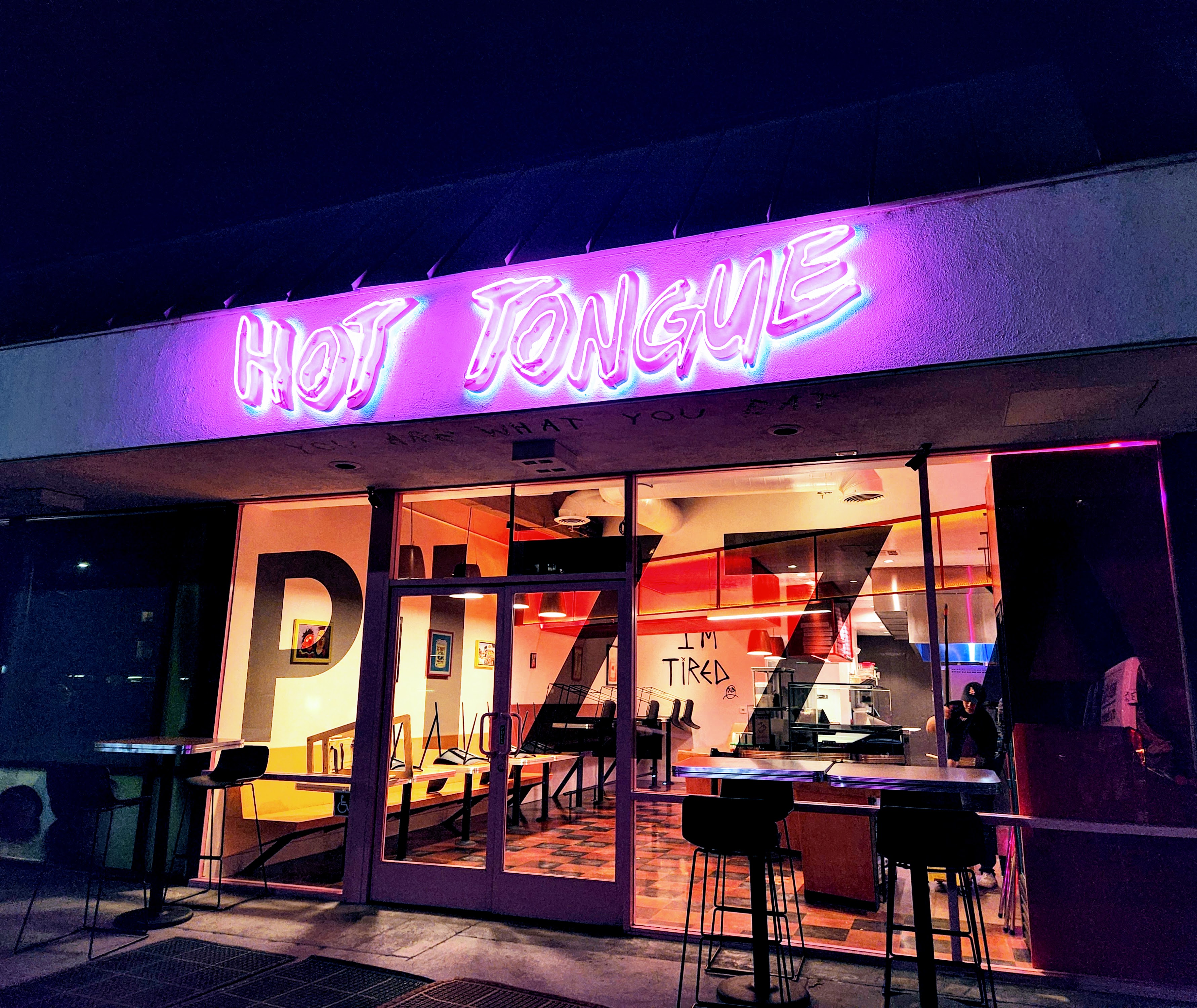 Hot Tongue pizza parlor in Silver Lake, California