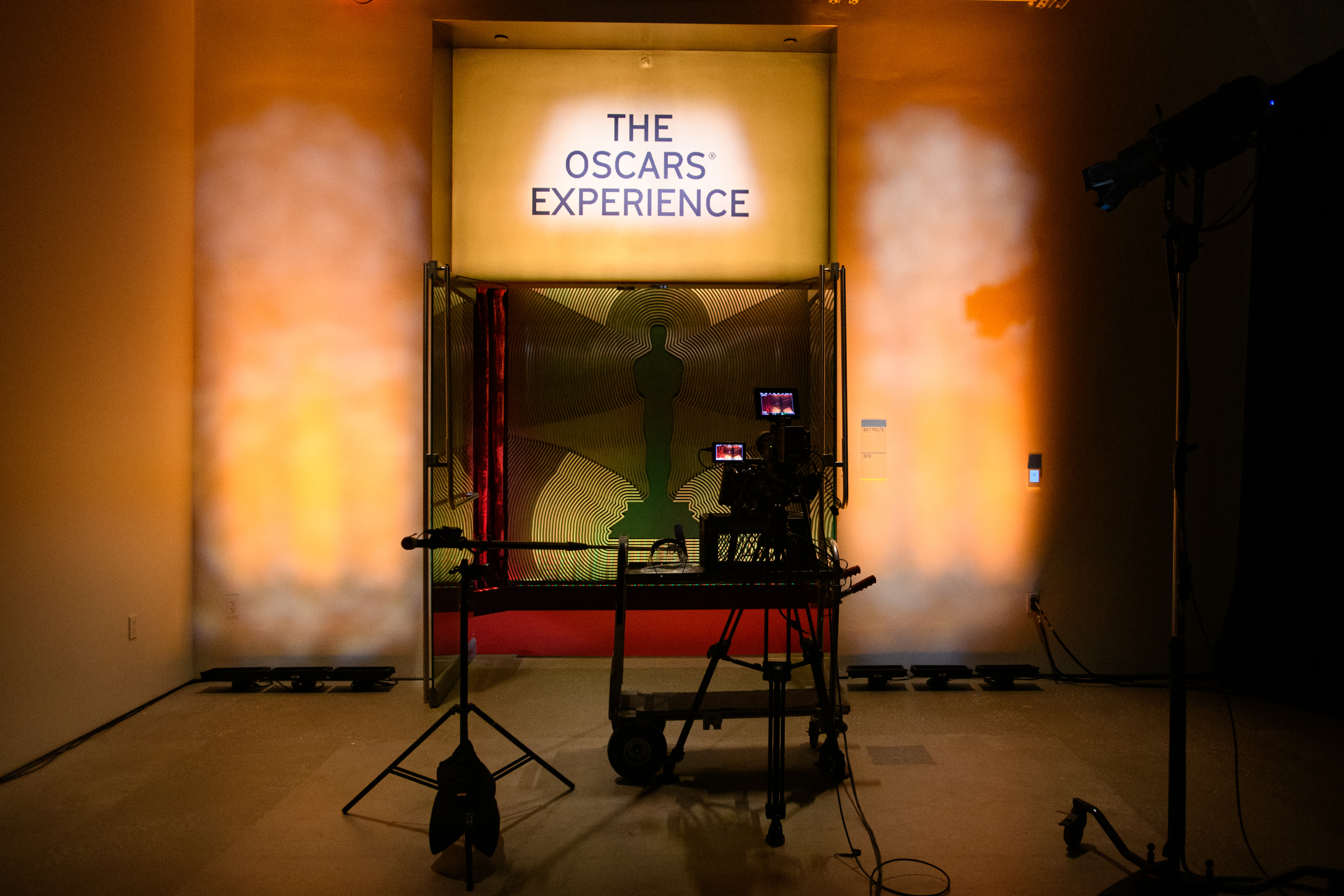 &nbsp;this handout image provided by A.M.P.A.S. the stage is set for the 93rd Academy Awards Nominations Announcement on March 15, 2021.