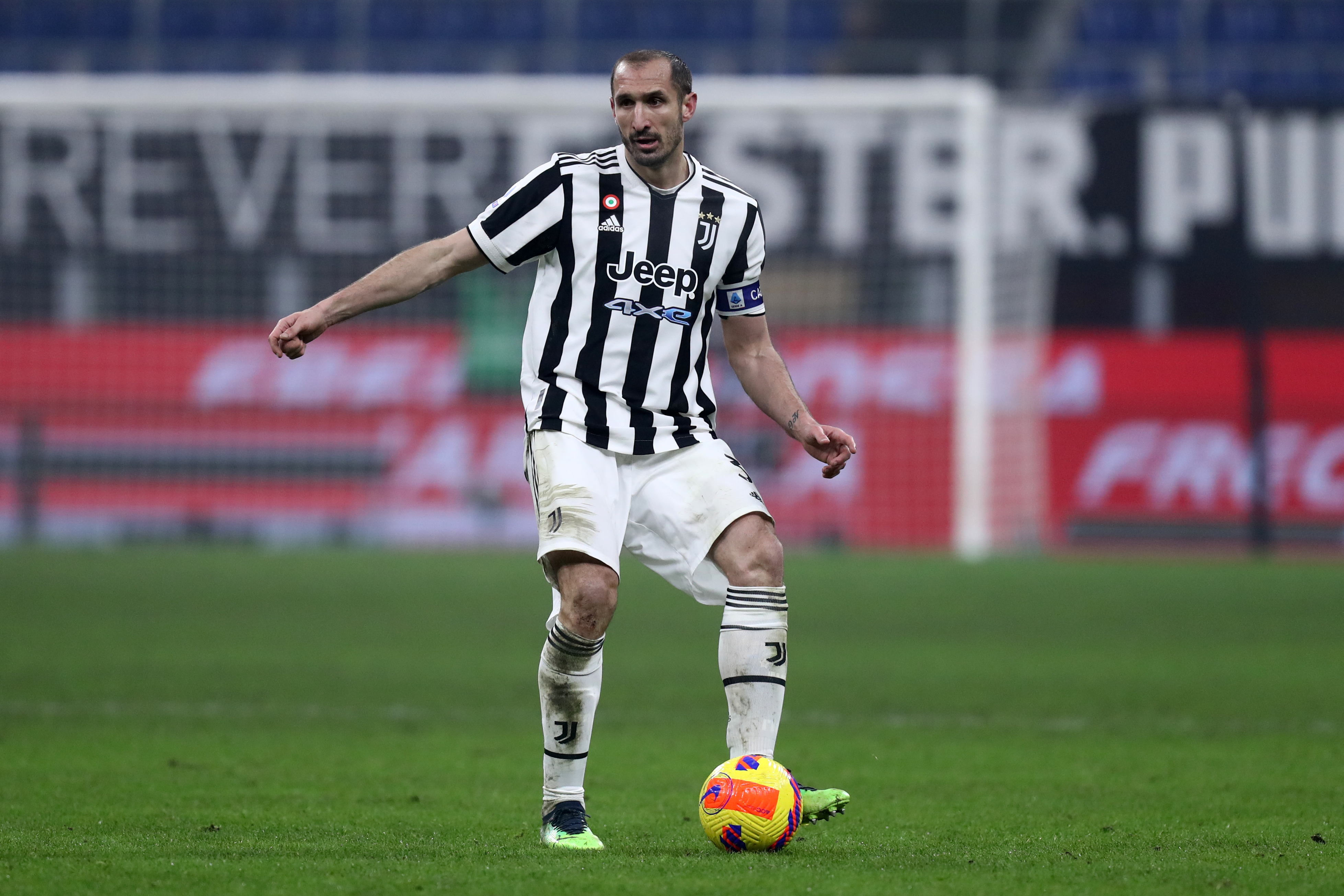 Giorgio Chiellini of Juventus Fc in action during the Serie...