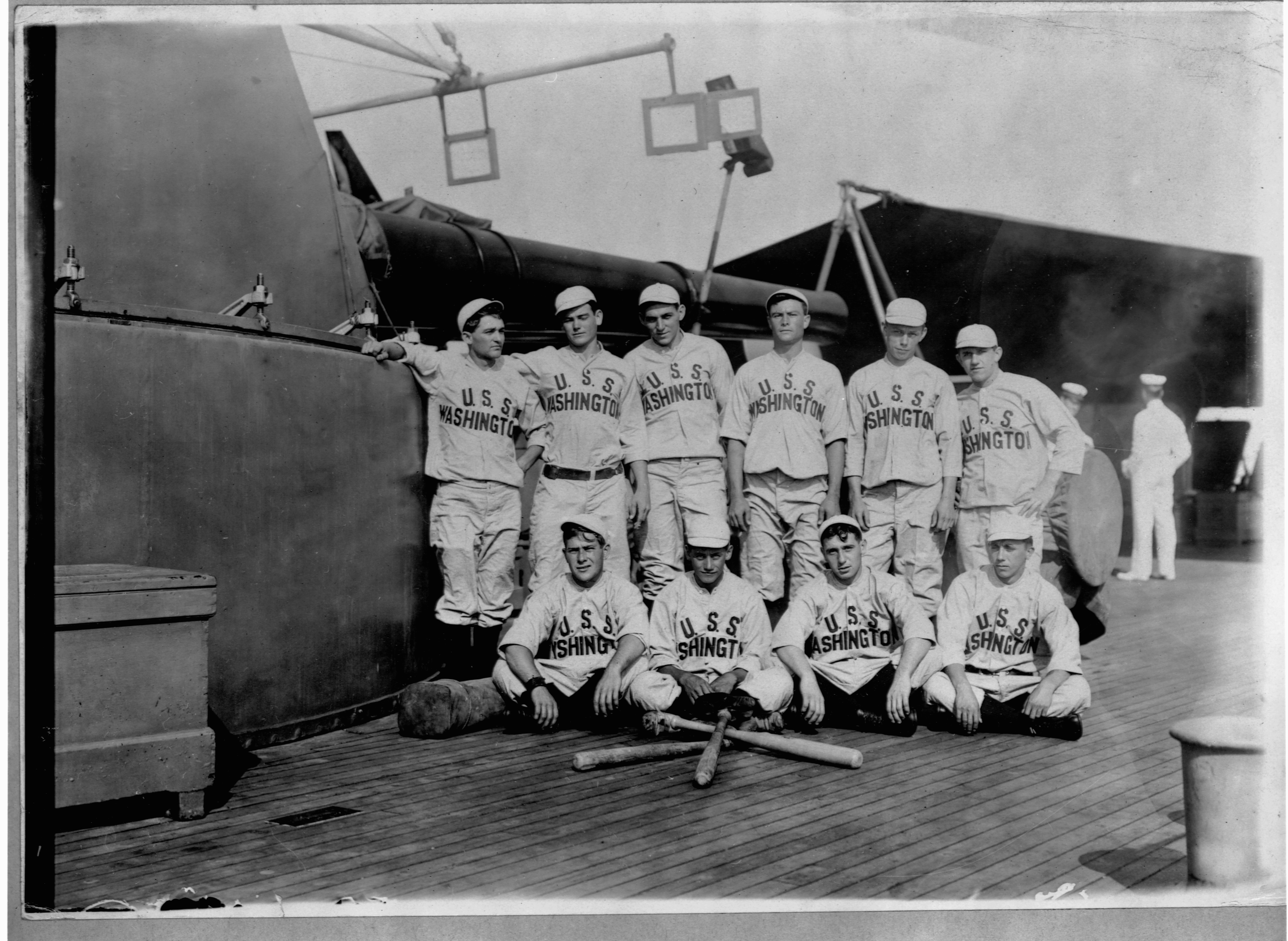 Baseball Team on a Navy Ship