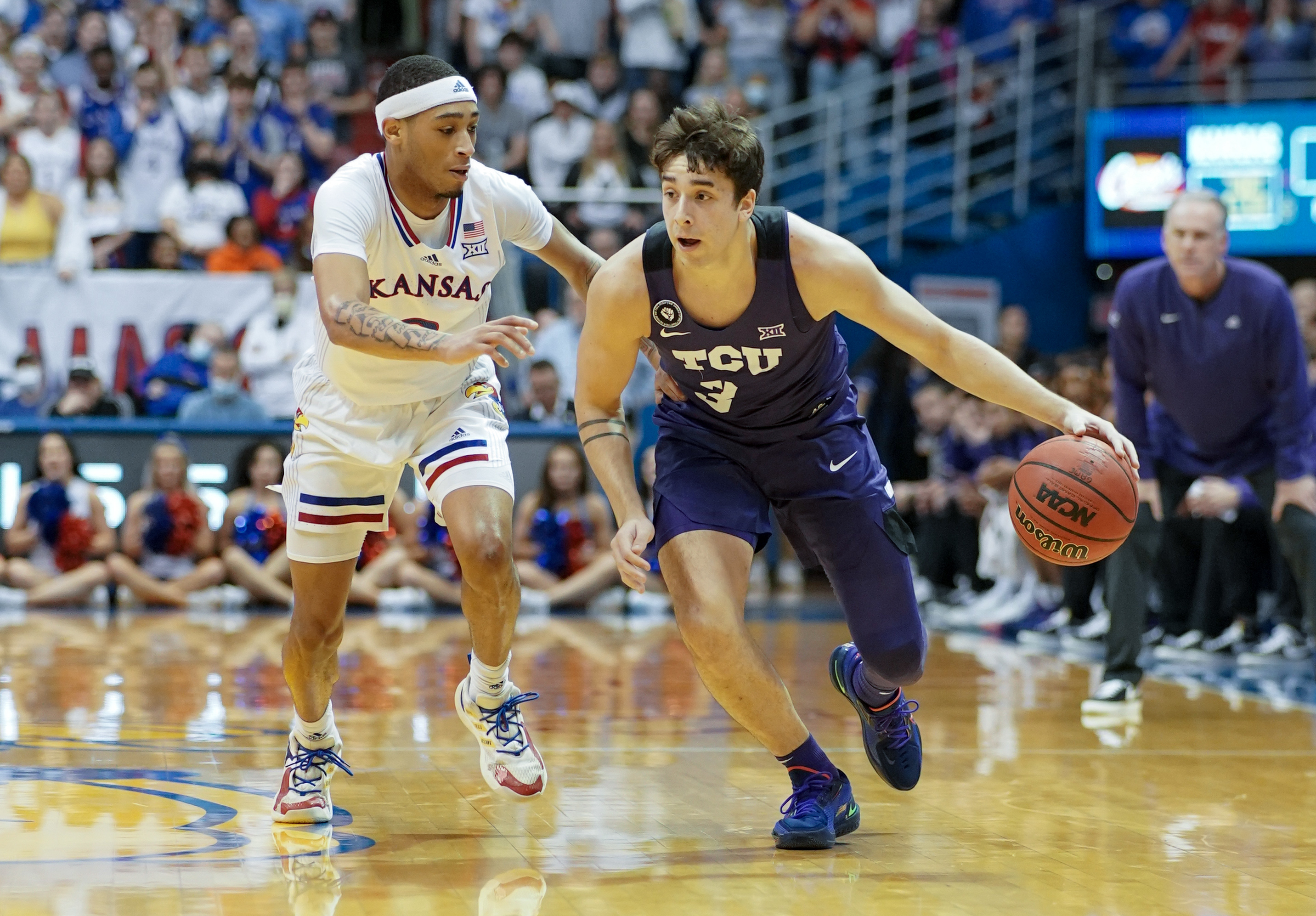 NCAA Basketball: Texas Christian at Kansas