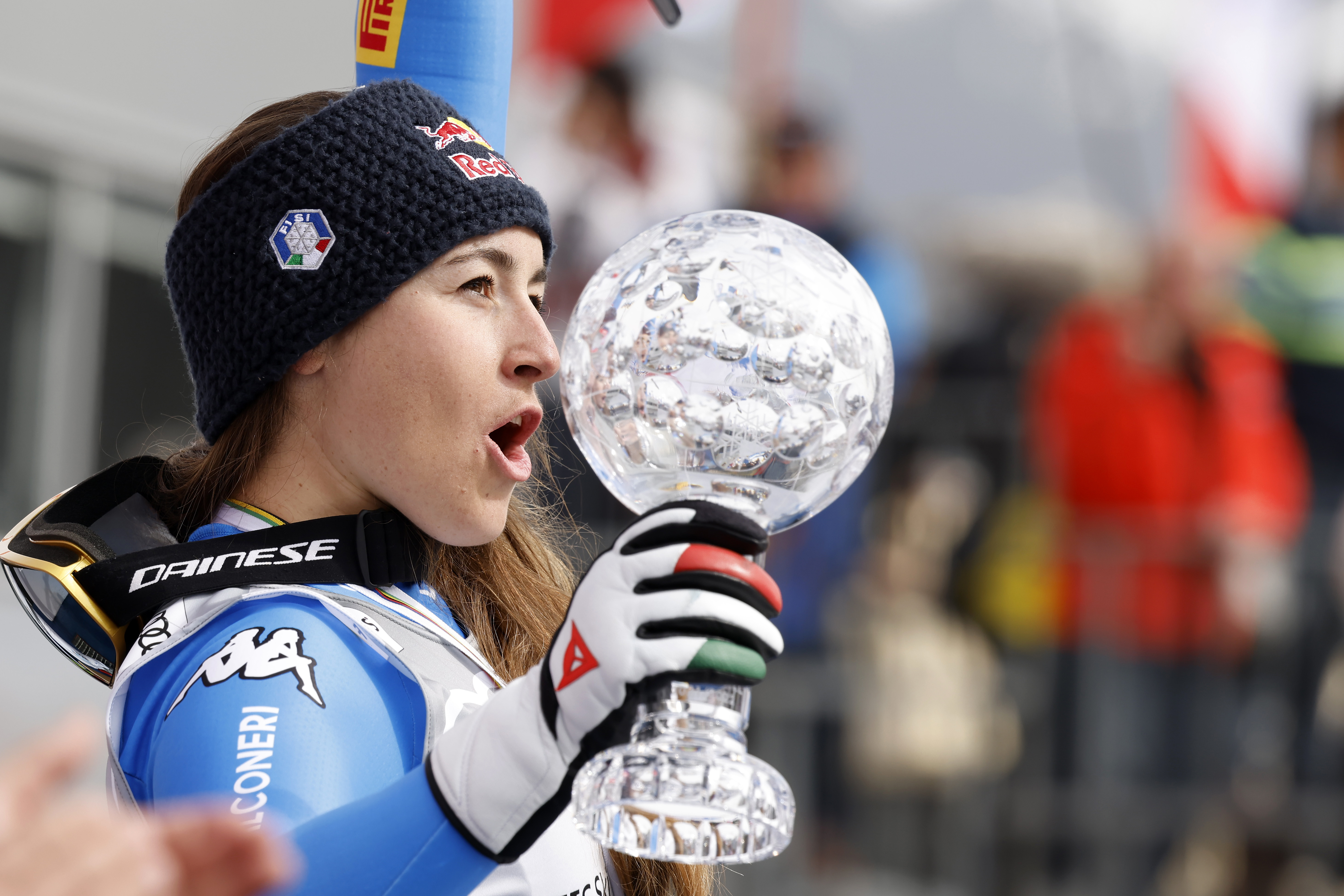 Sofia Goggia of Italy at a downhill event in France in March.