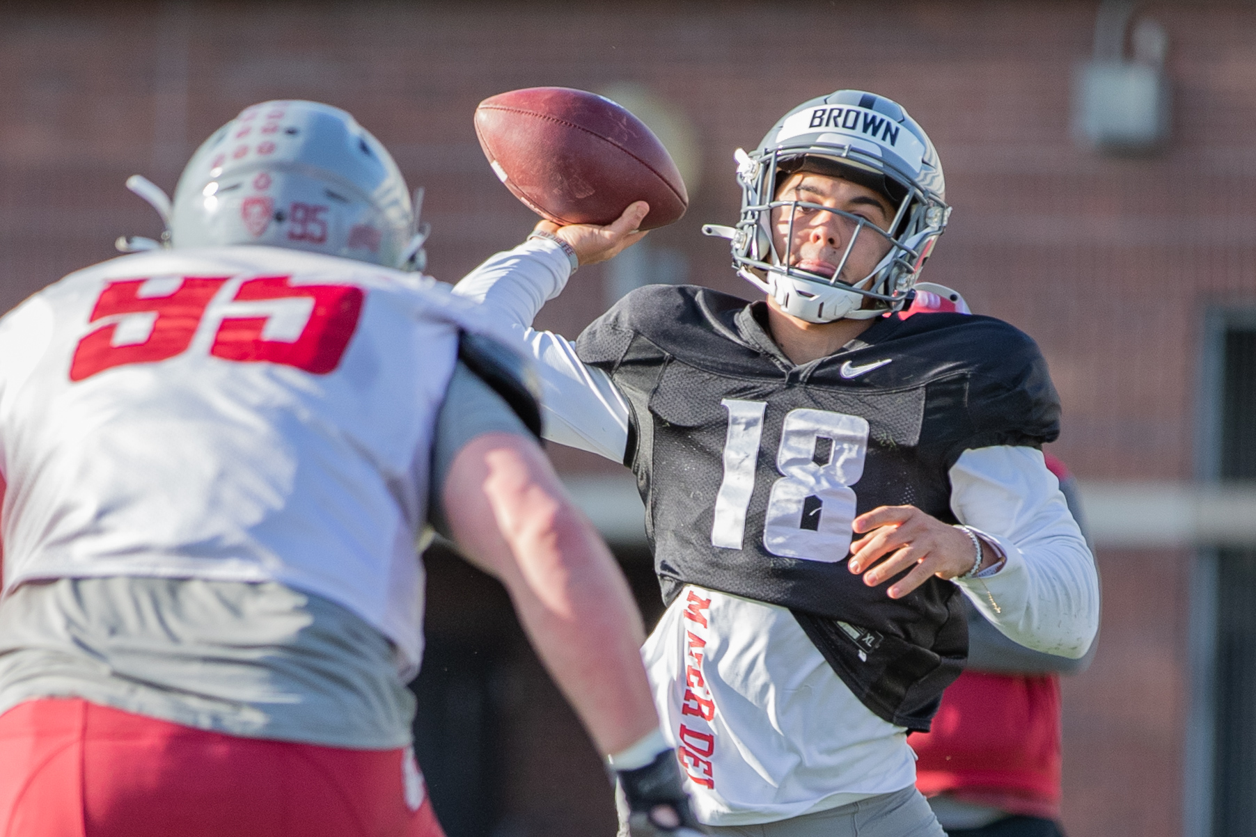 PULLMAN, WA - APRIL 8: Washington State Cougars football program takes to Rogers Field for spring practice