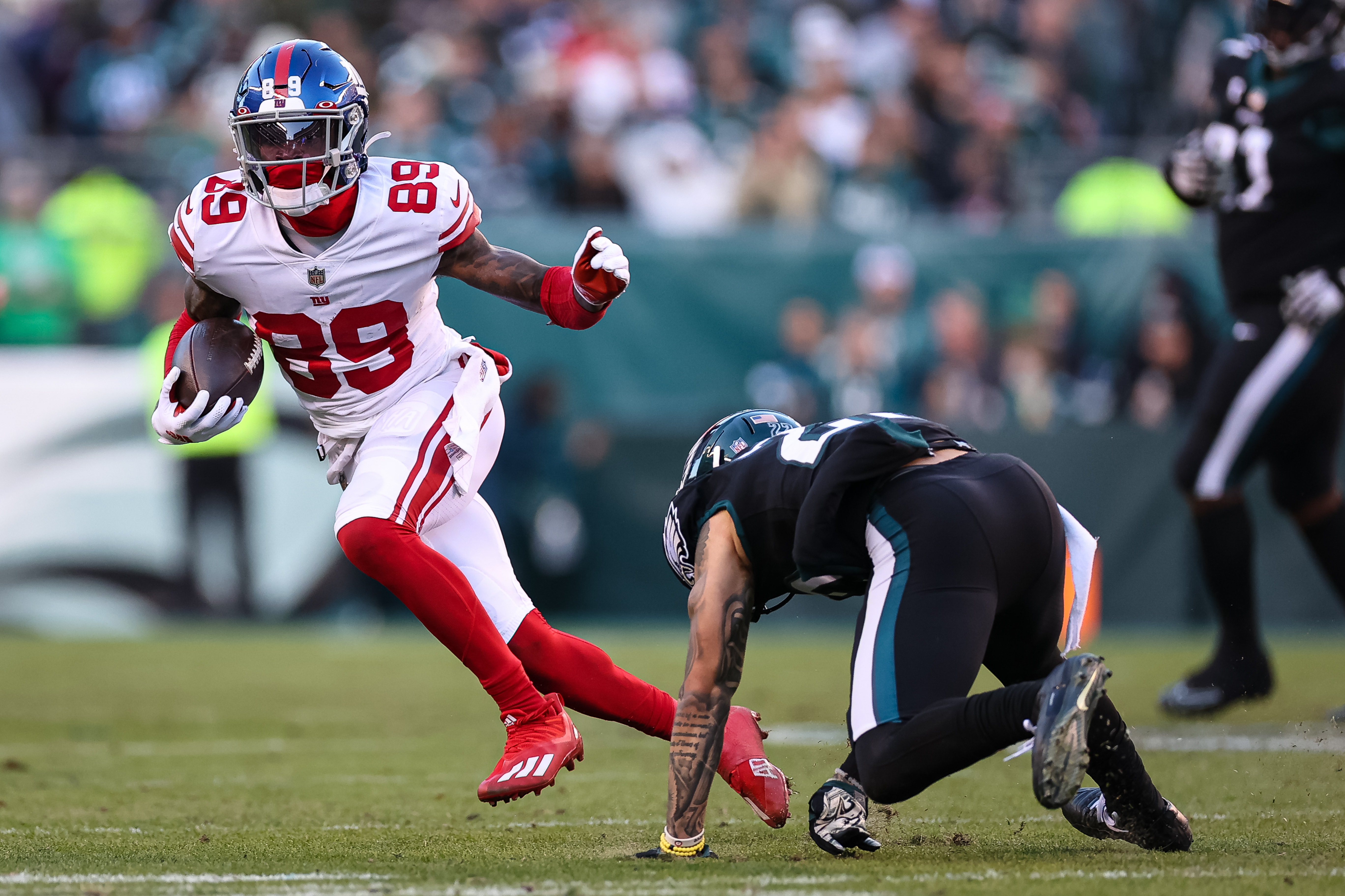 Kadarius Toney of the New York Giants could be a buy-low candidate for the San Francisco 49ers.