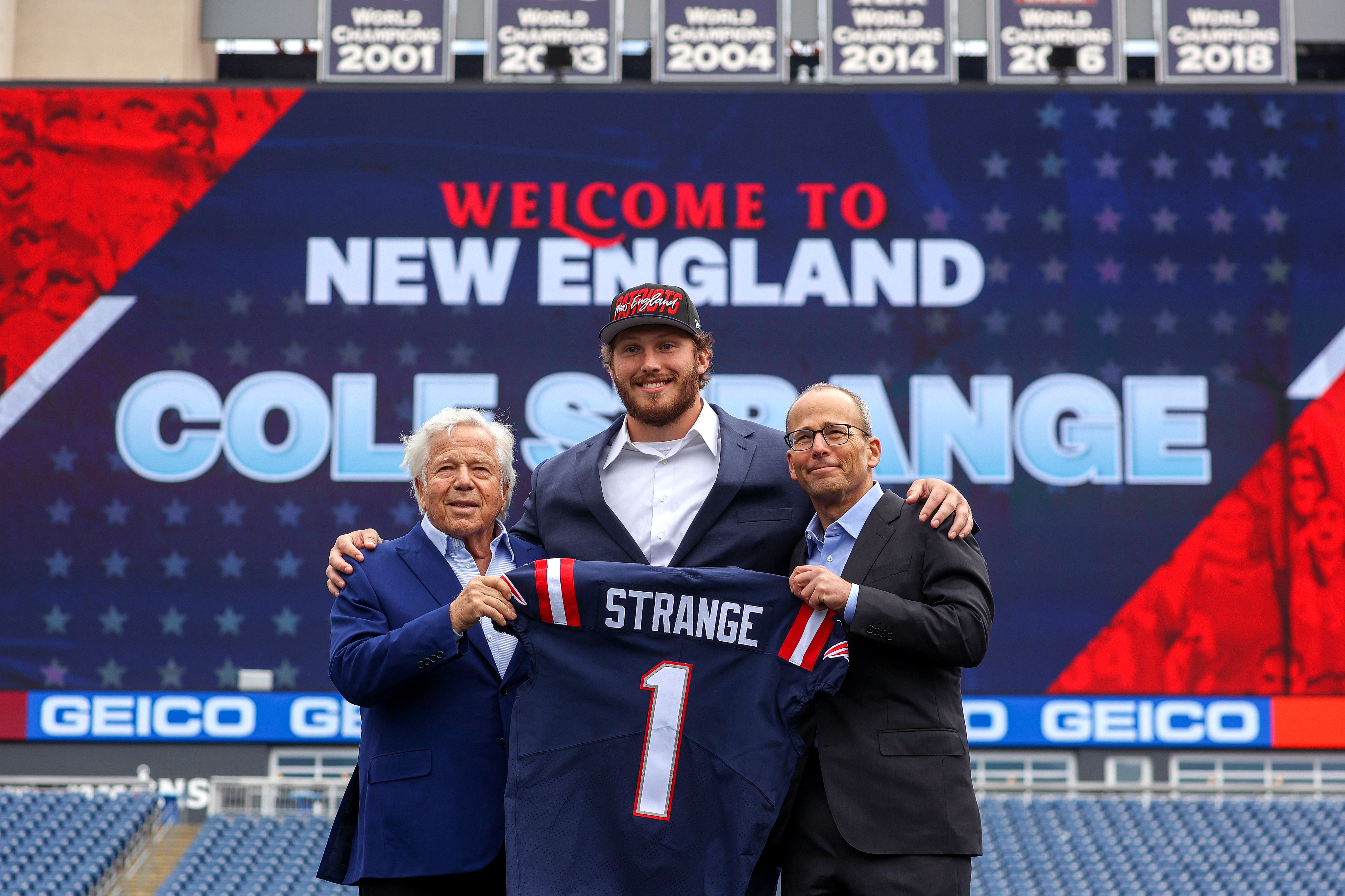 Cole Strange, Patriots First-Round Draft Pick