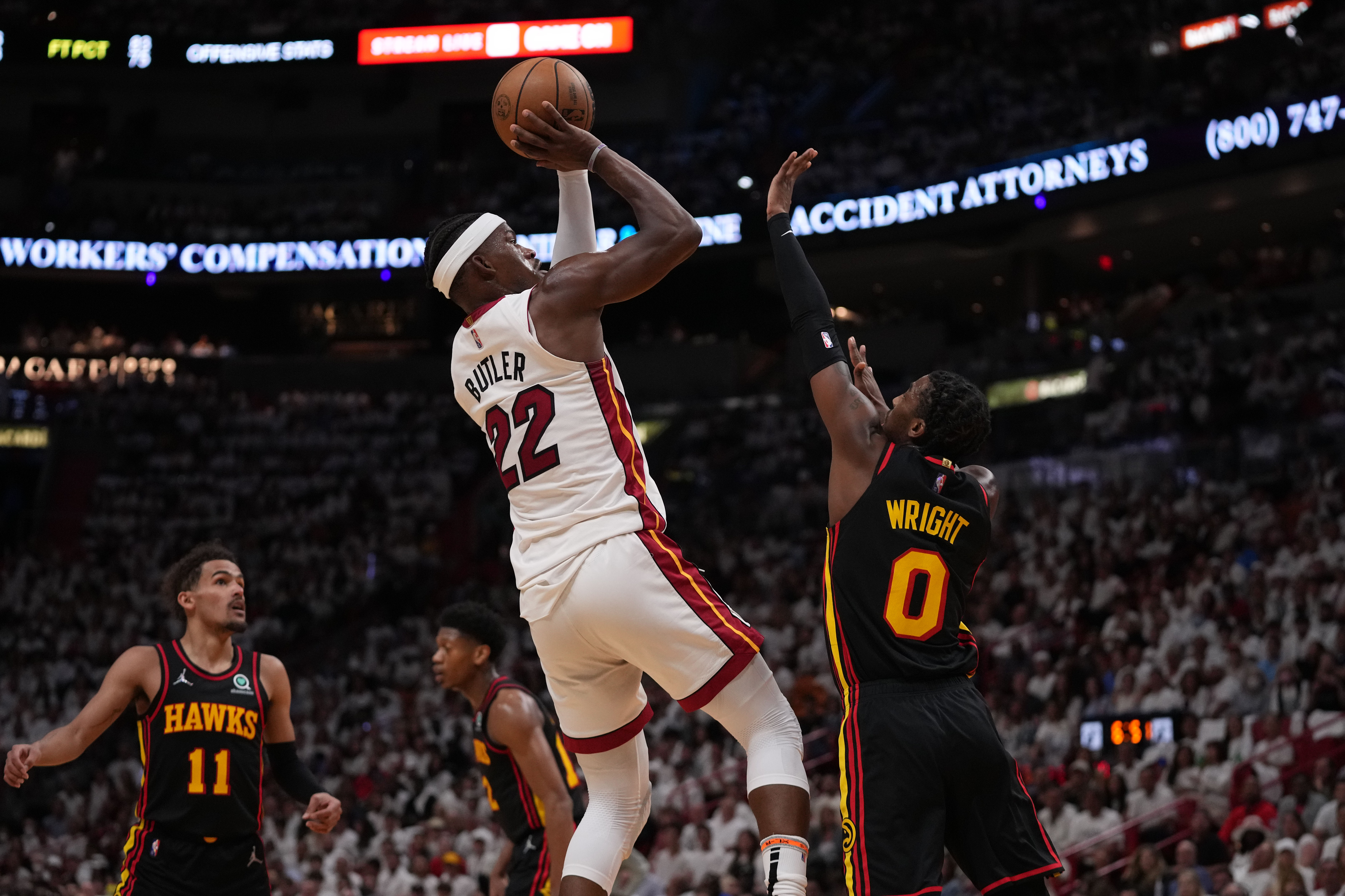 NBA: Playoffs-Atlanta Hawks at Miami Heat