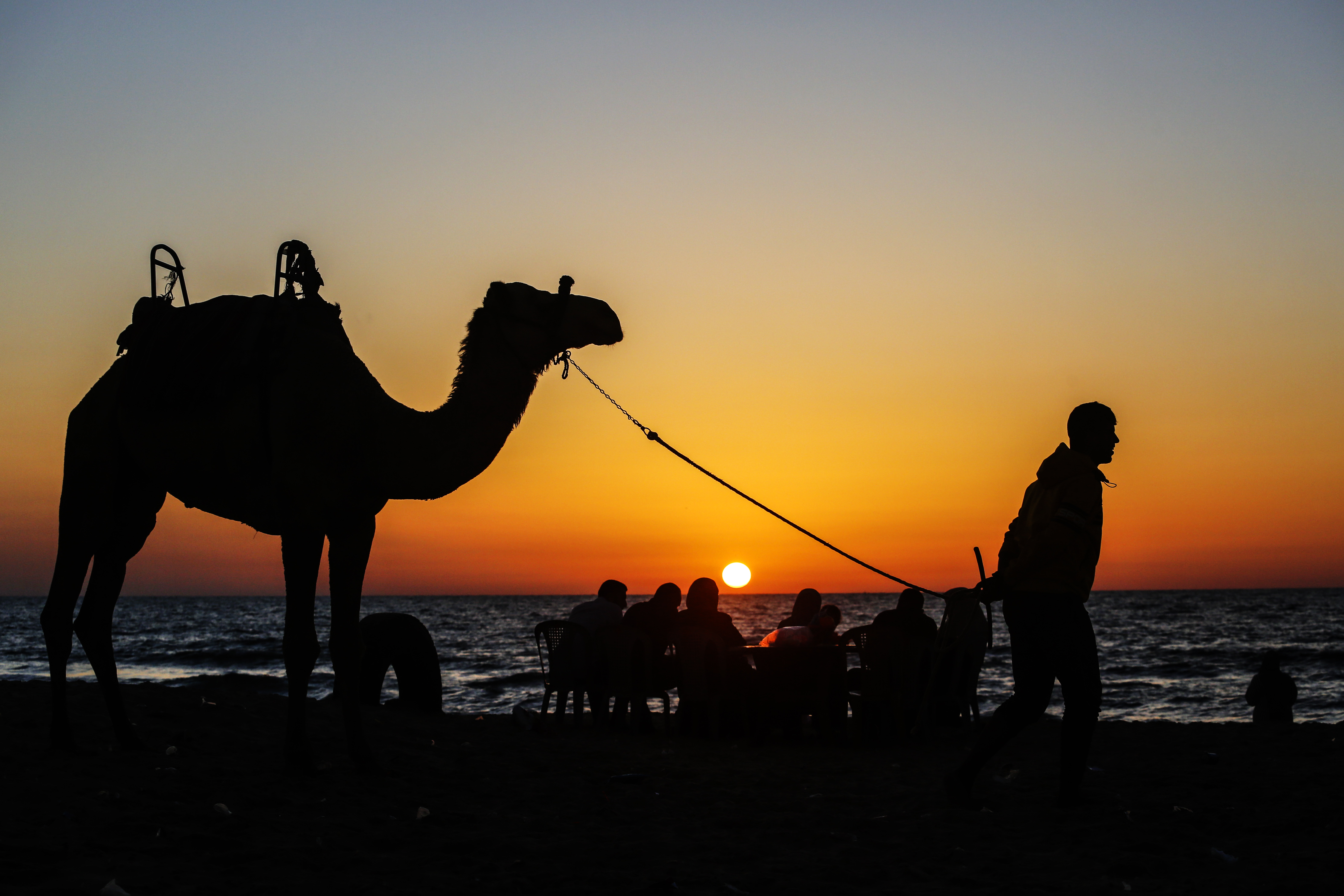 Sunset In Gaza Beach