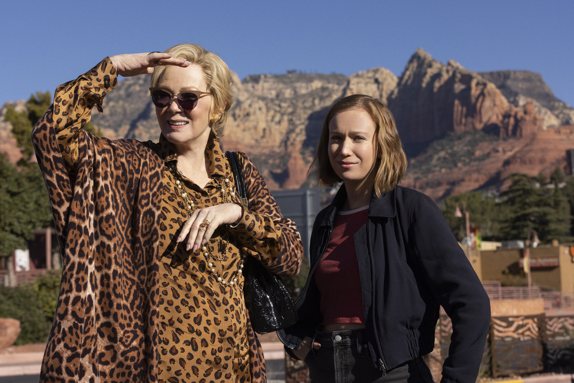Deborah and Ava stand in the desert in the second season of HBO Max’s Hacks.