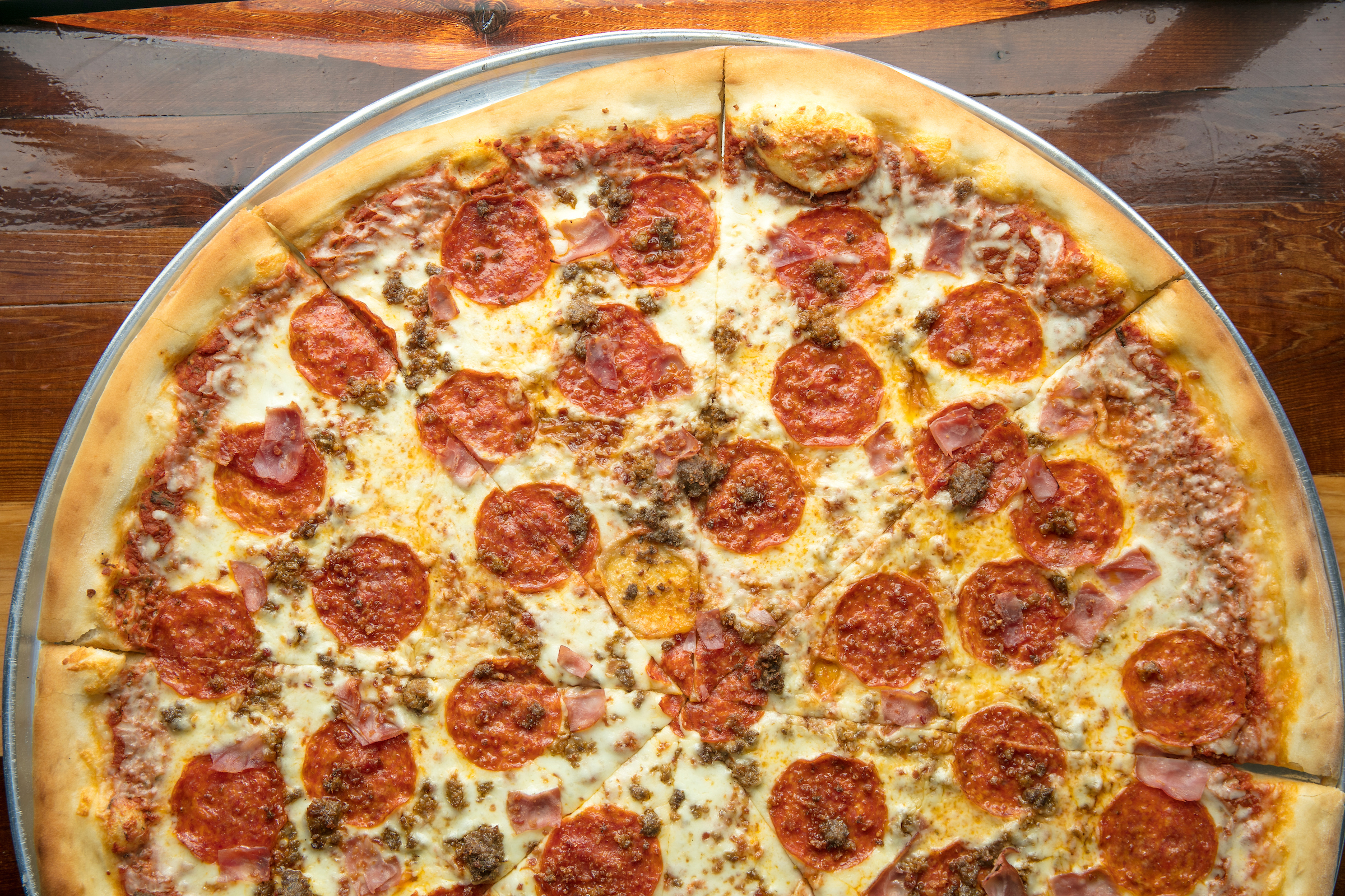 Fat Boy’s Pizza pepperoni pizza.