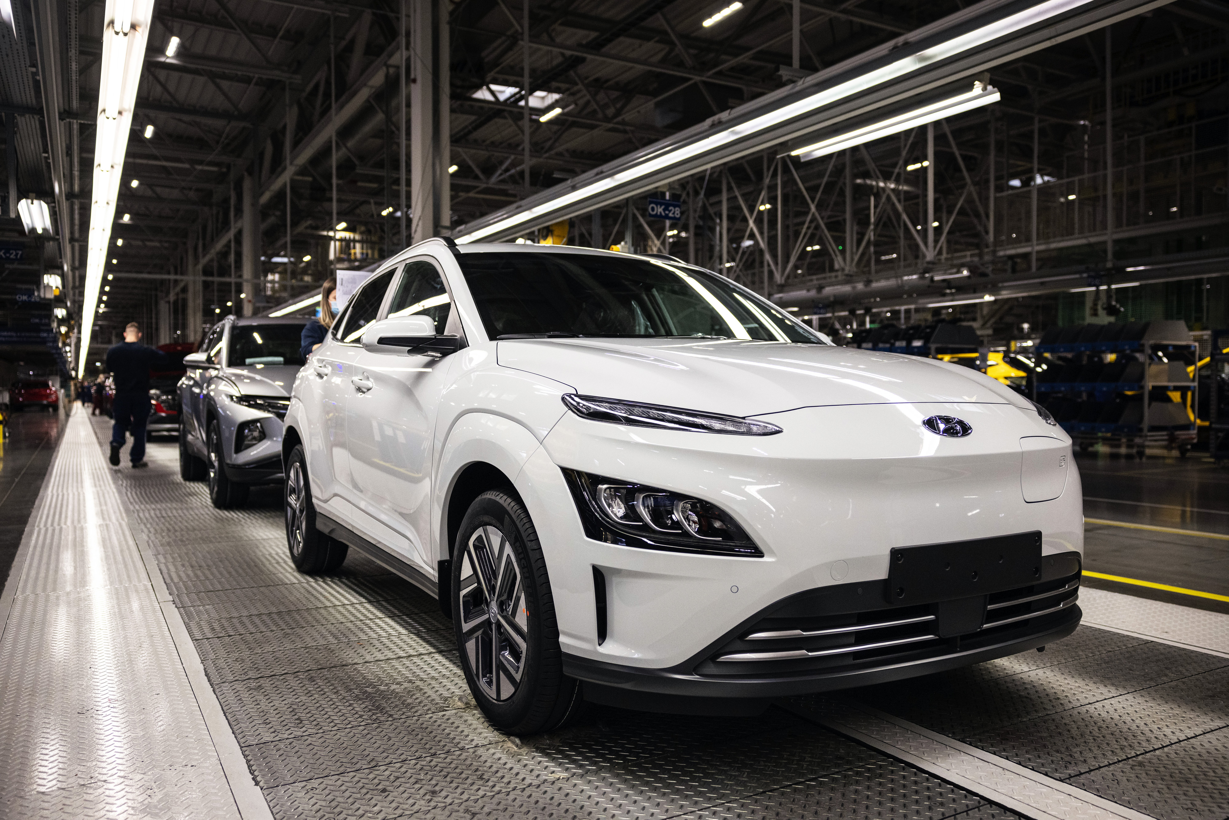 Hyundai Motor Co.’s Kona Electric SUV Assembly Line