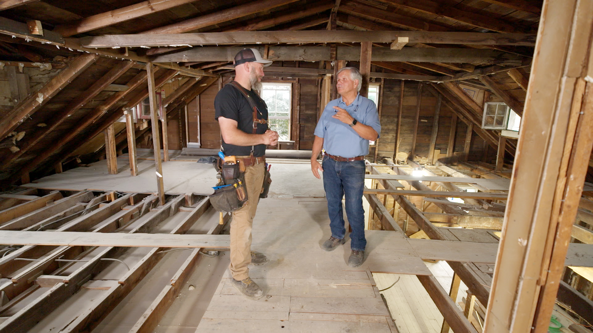 S43 E31, Tom Silva discusses raising the roof with builder Matt Whitbeck
