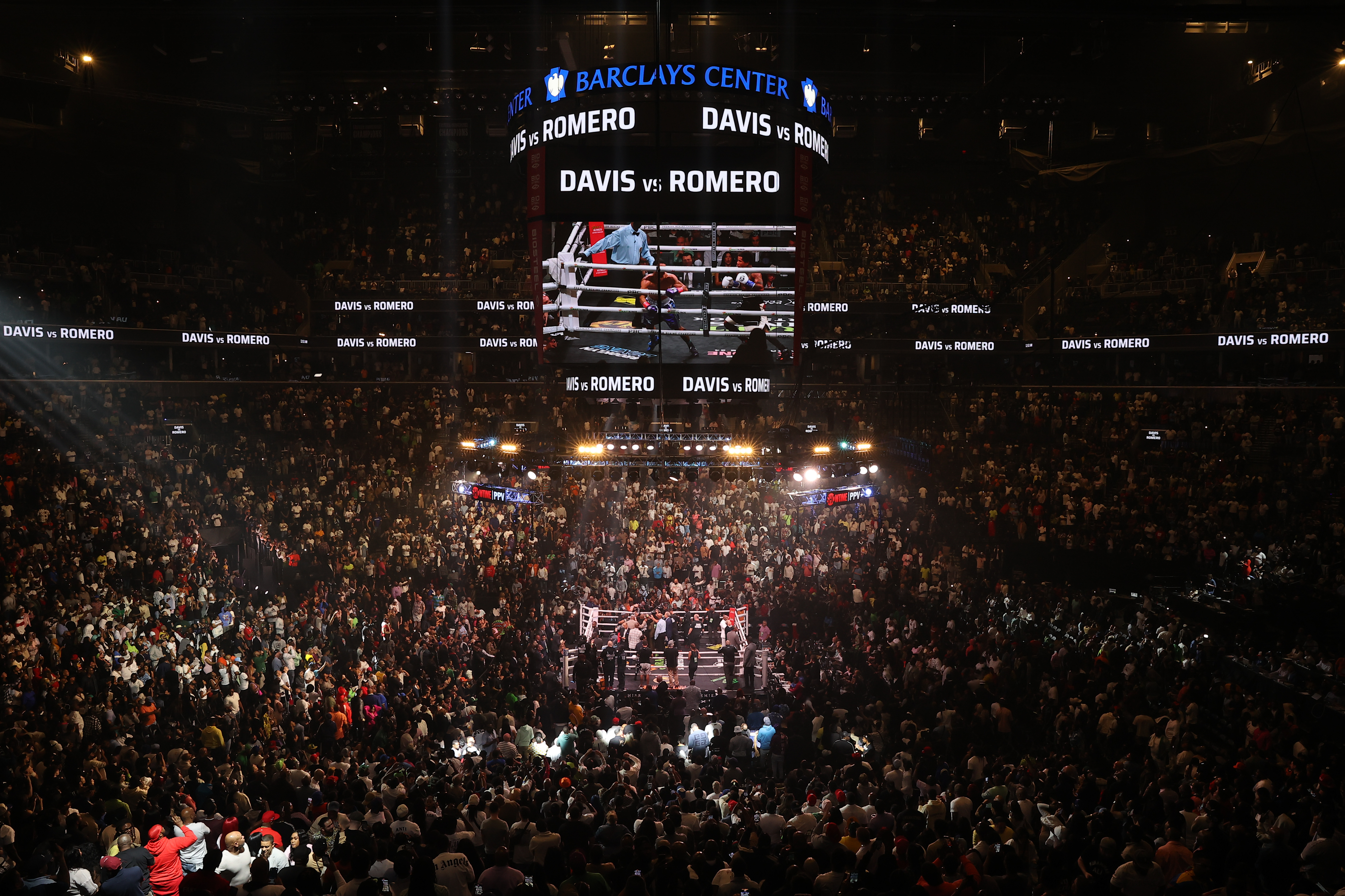 Davis vs Romero fight in NYC