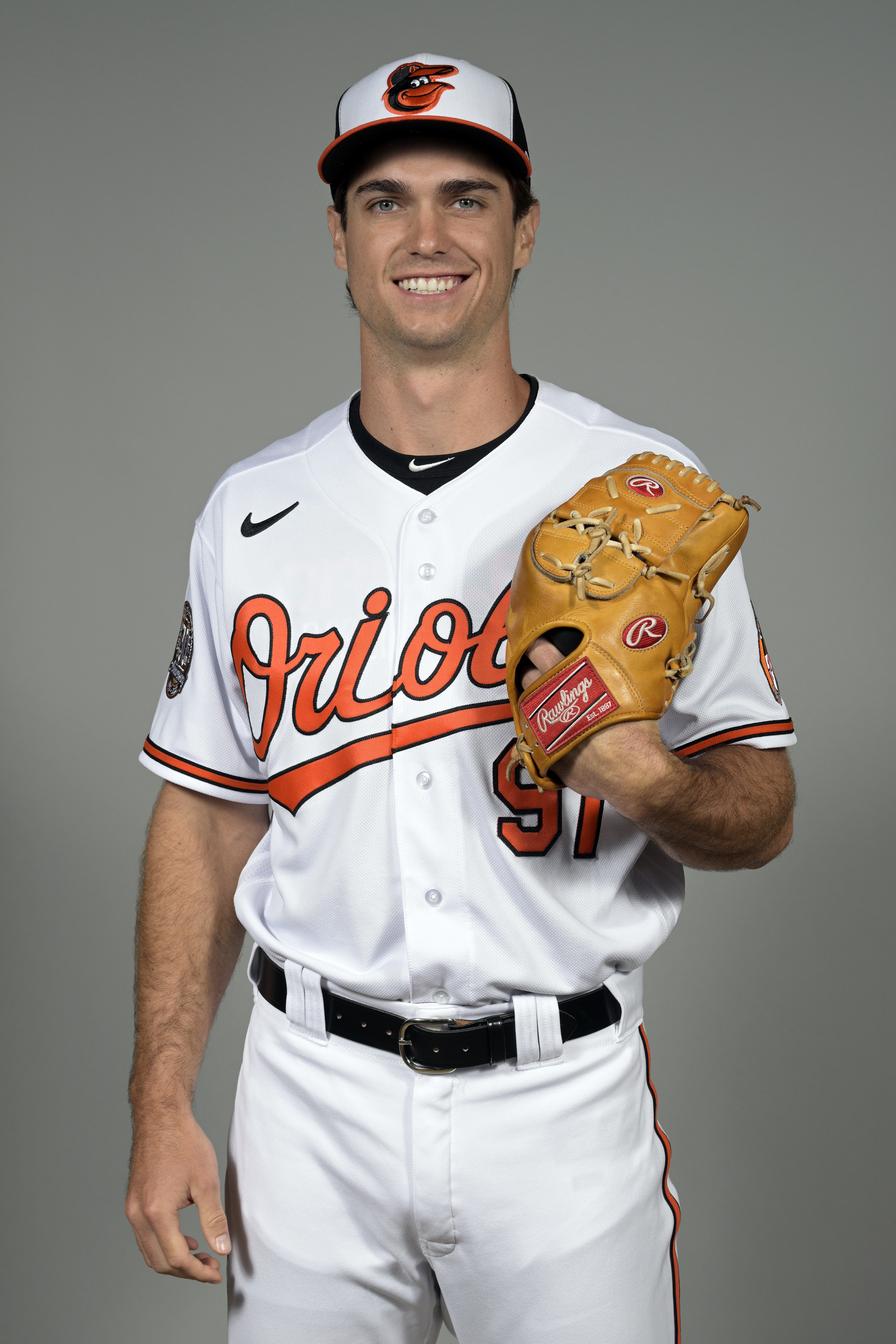Orioles pitcher Cody Sedlock photographed during spring training 2022