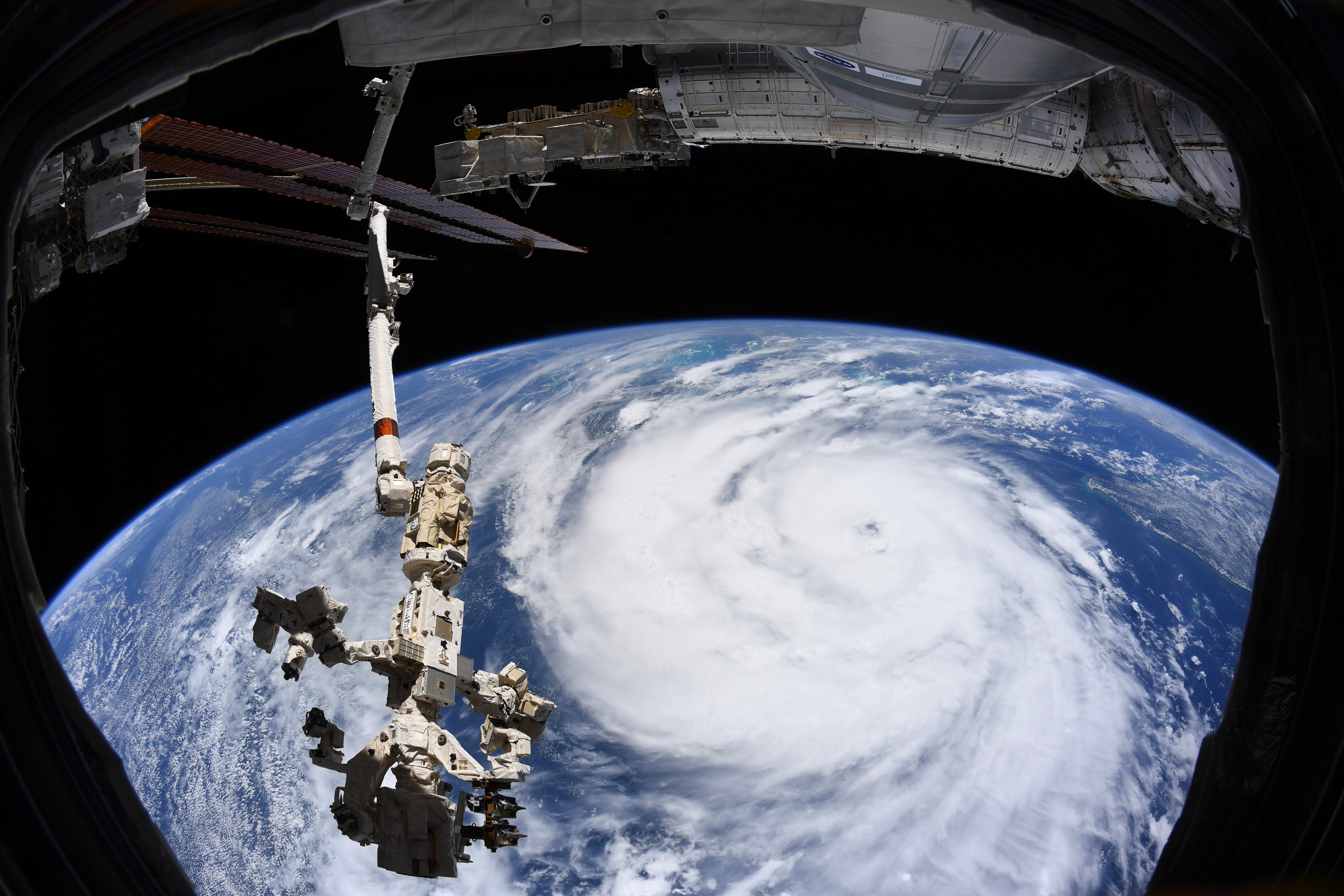Hurricane Ida is seen in an image taken aboard the International Space Station in August 2021.