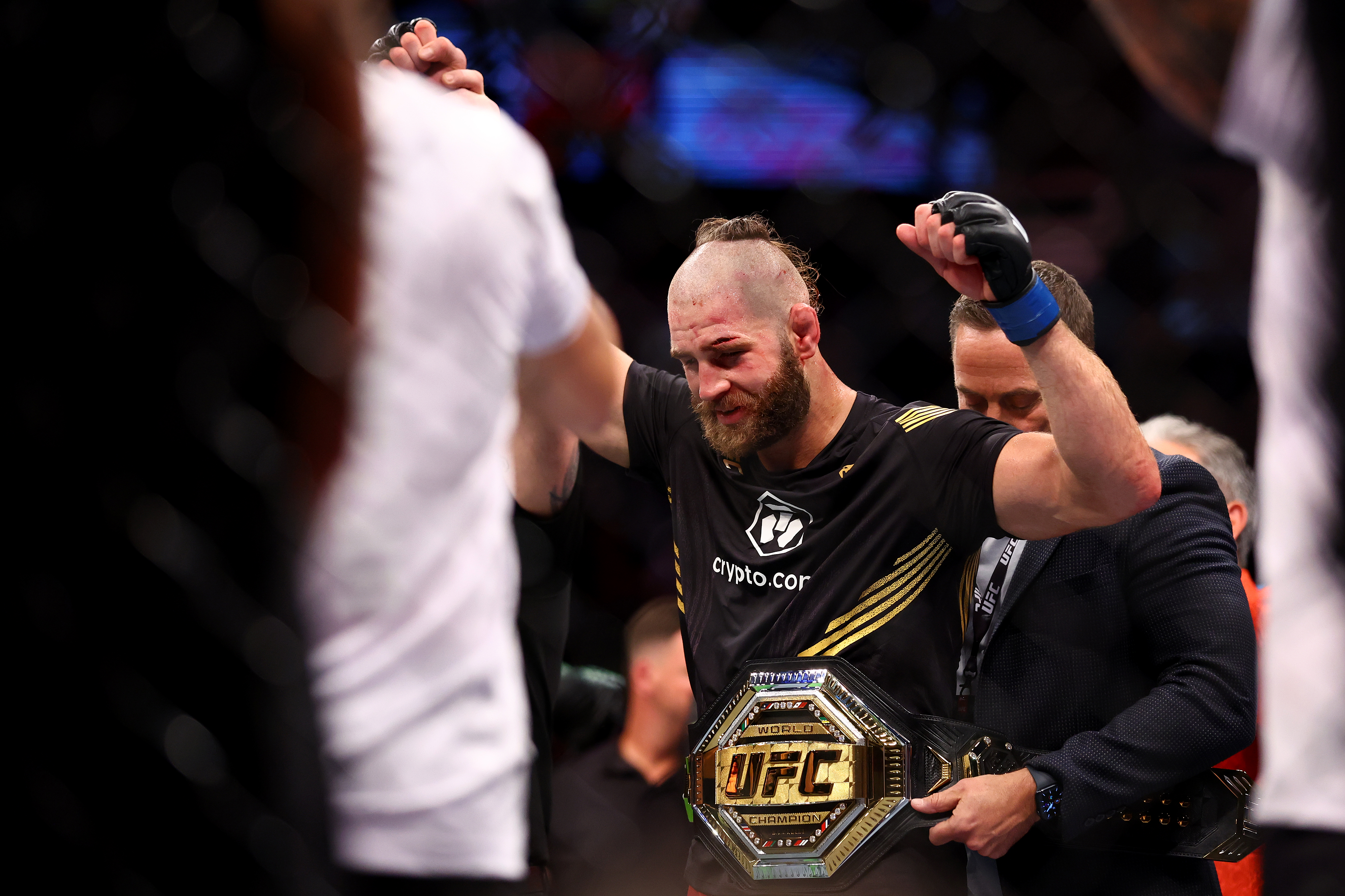 Jiri Prochazka defeated Glover Teixeira to win the UFC light heavyweight title at UFC 275