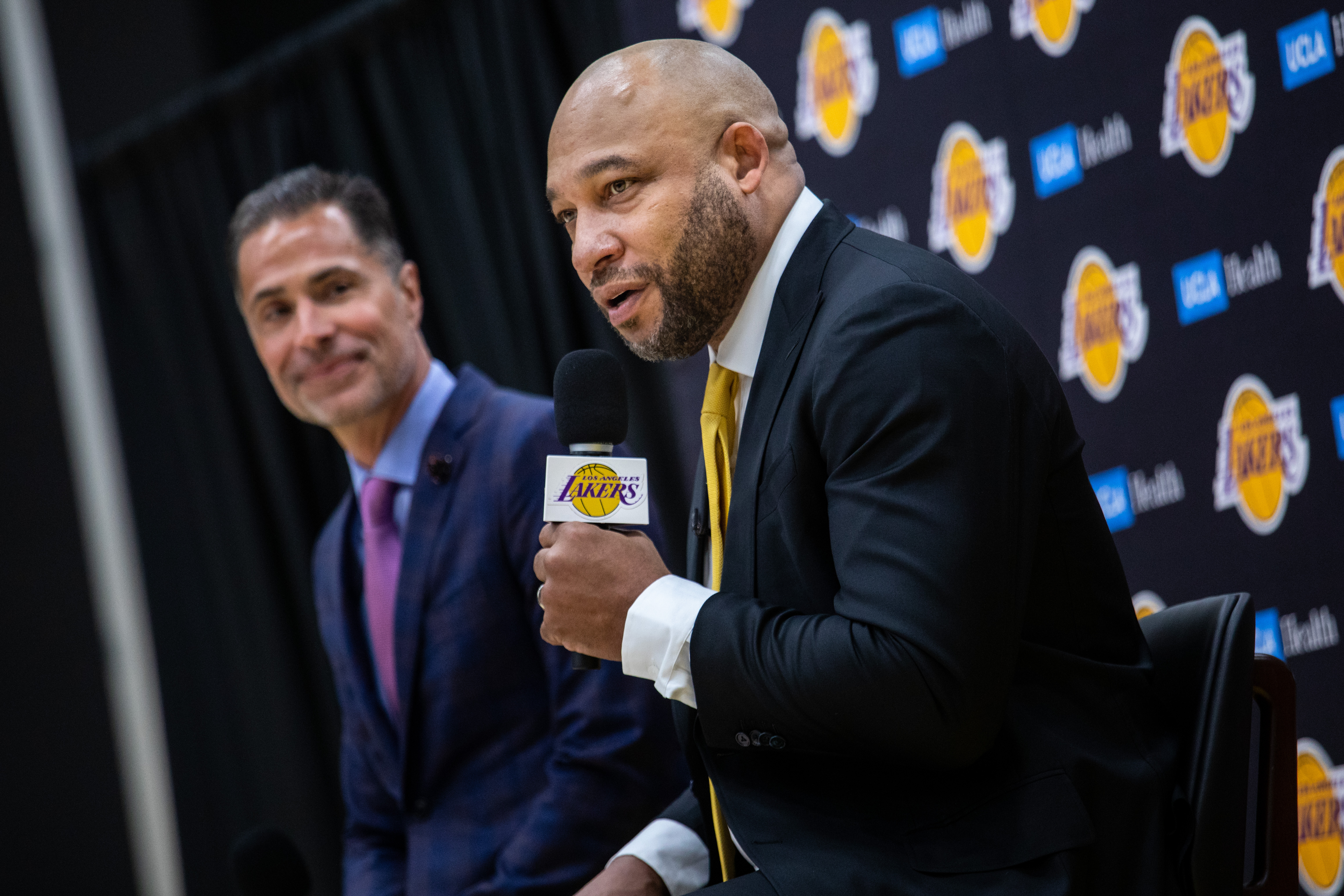 New Los Angeles Lakers Head Coach Darvin Ham is introduced to the media