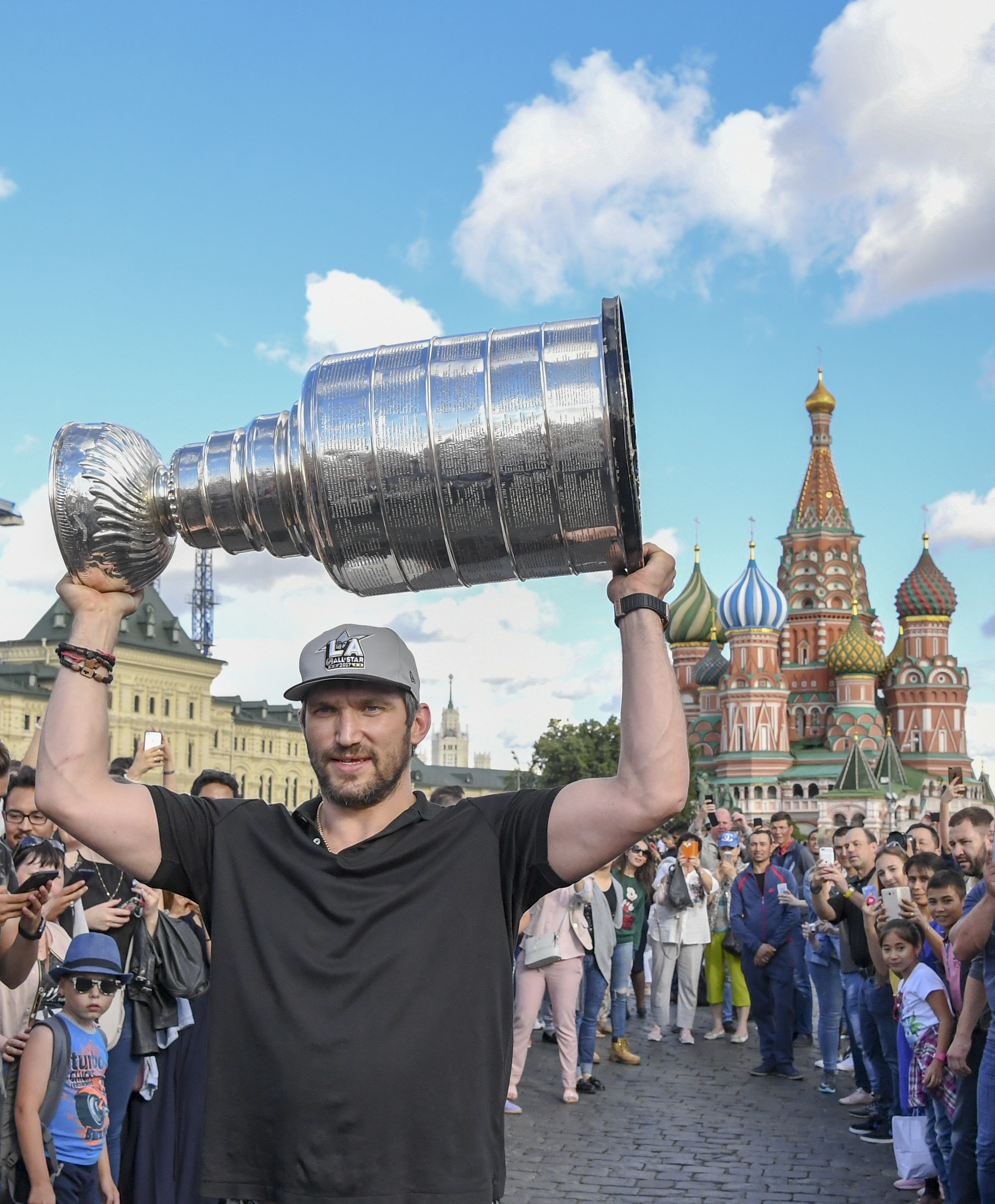 Washington Capitals captain Alex Ovechkin tours his home with the Stanley Cup.