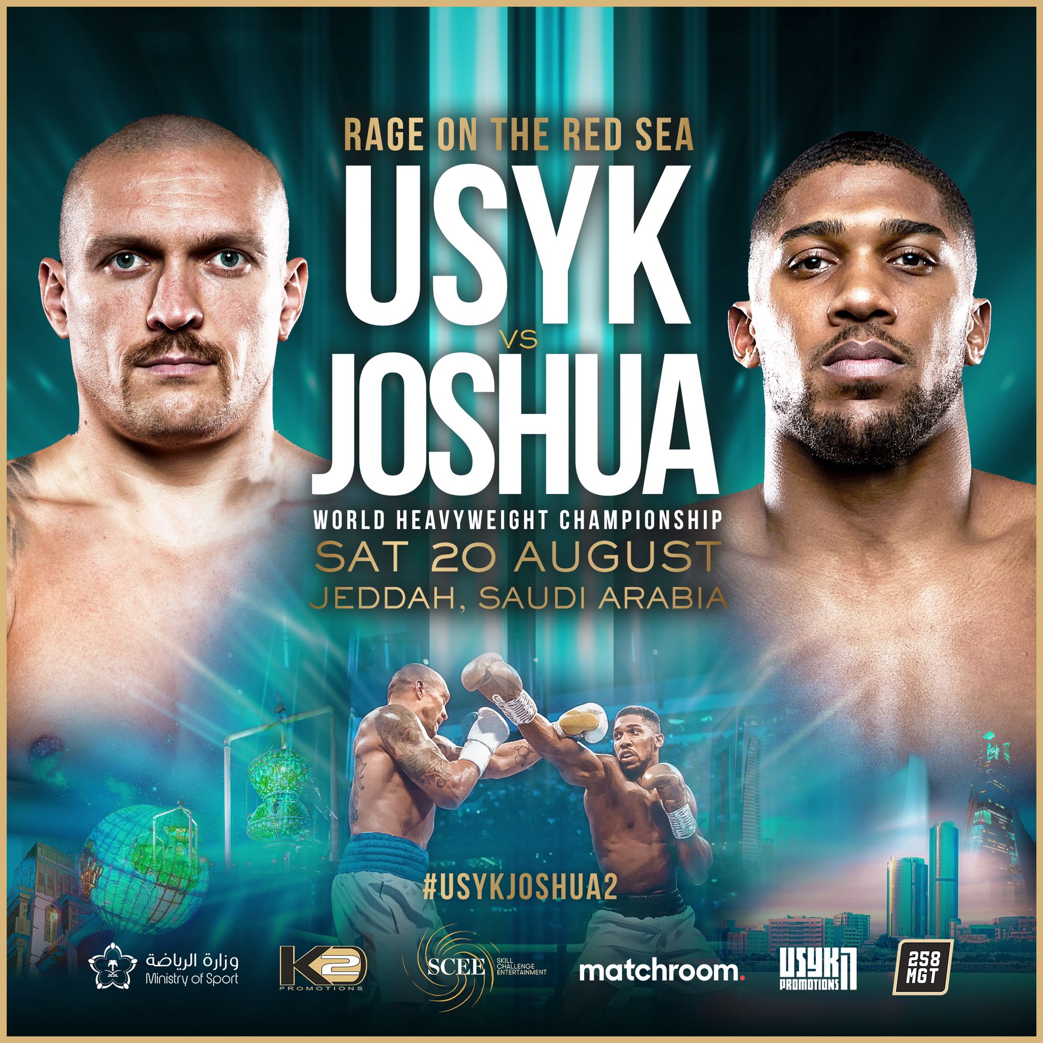 Oleksandr Usyk vs Anthony Joshua 2 is signed and set for Aug. 20 in Jeddah