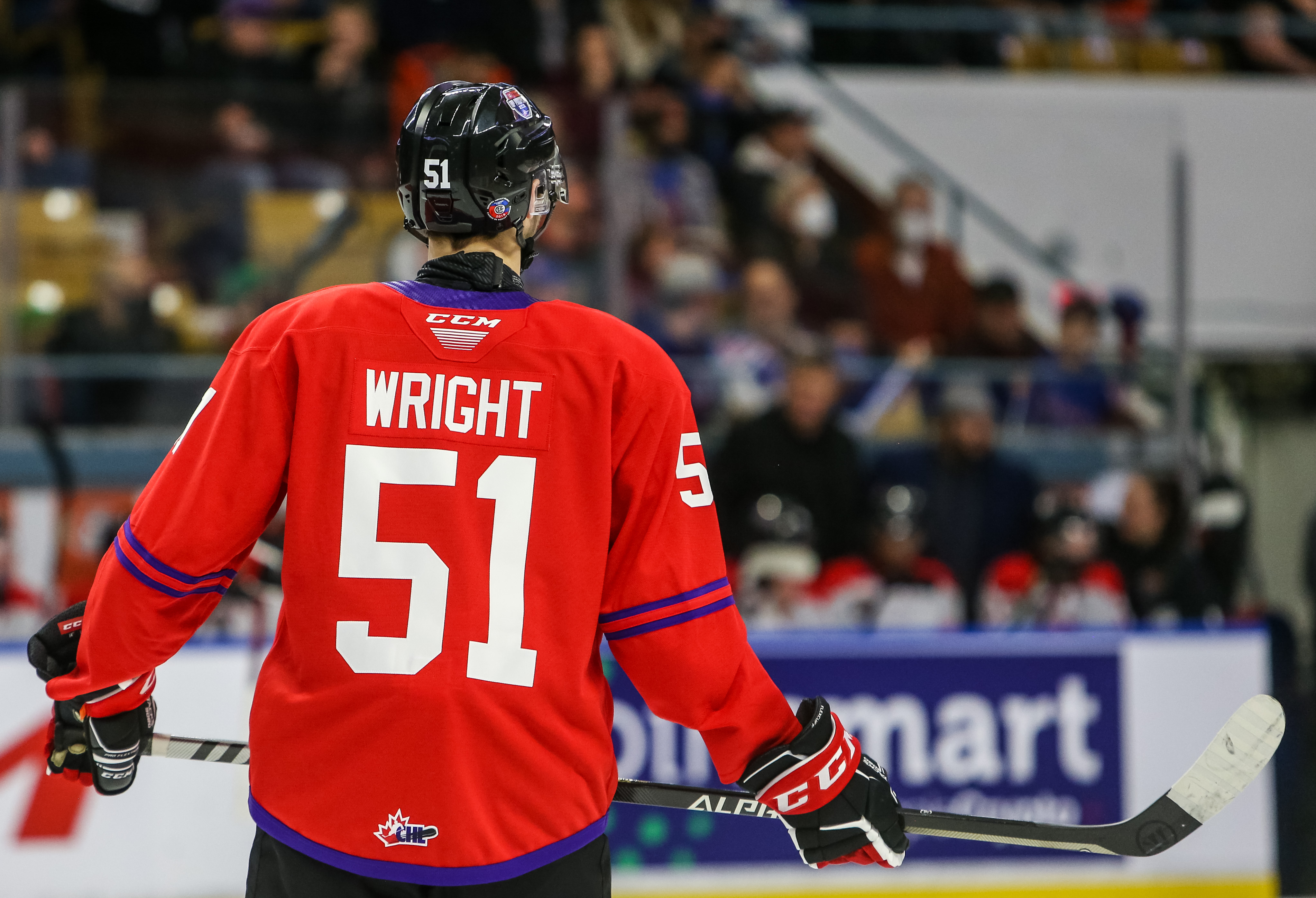 Shane Wright #51 of Team Red skates against Team White in the 2022 CHL/NHL Top Prospects Game at Kitchener Memorial Auditorium on March 23, 2022 in Kitchener, Ontario.