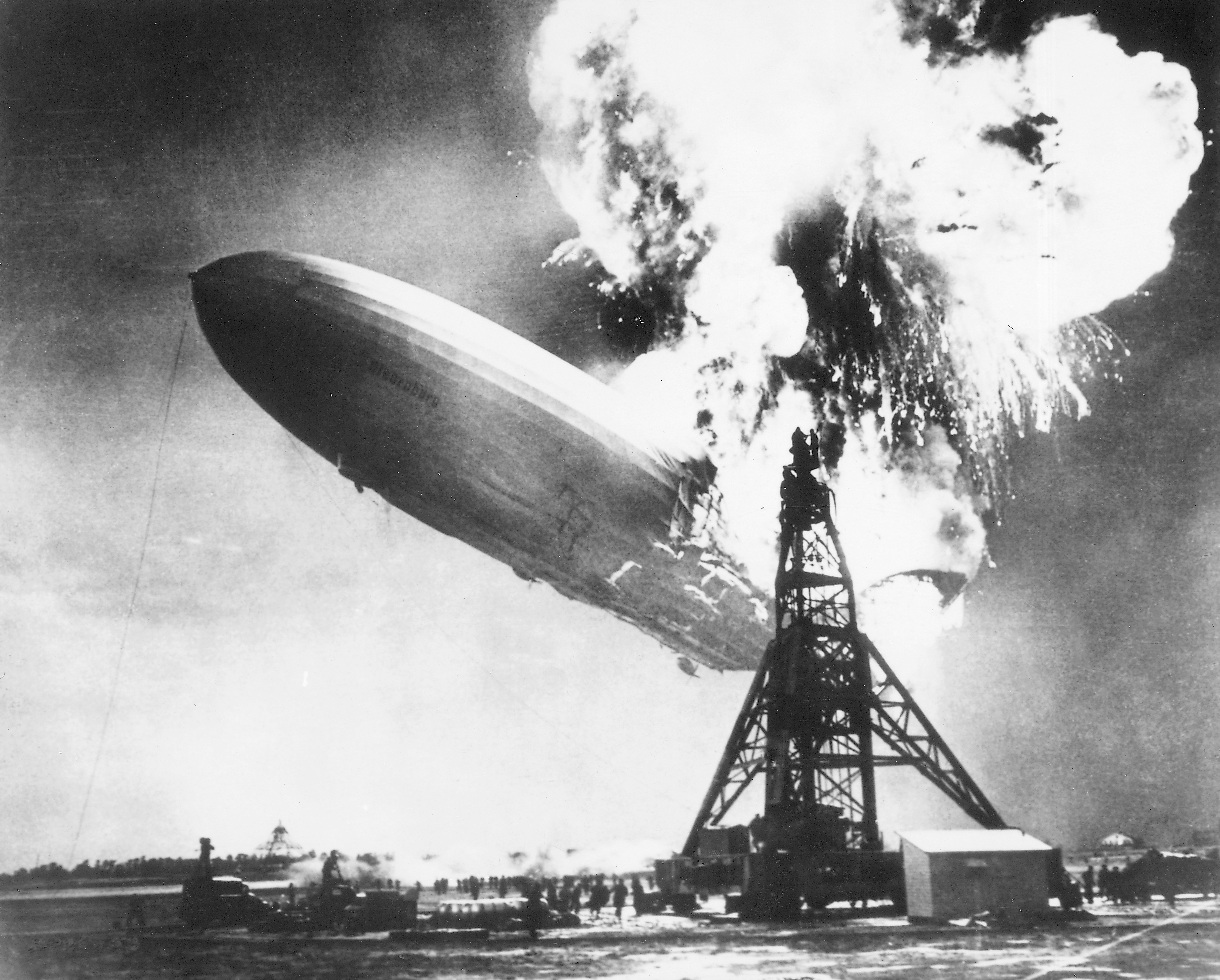Explosion of German airship Hindenburg