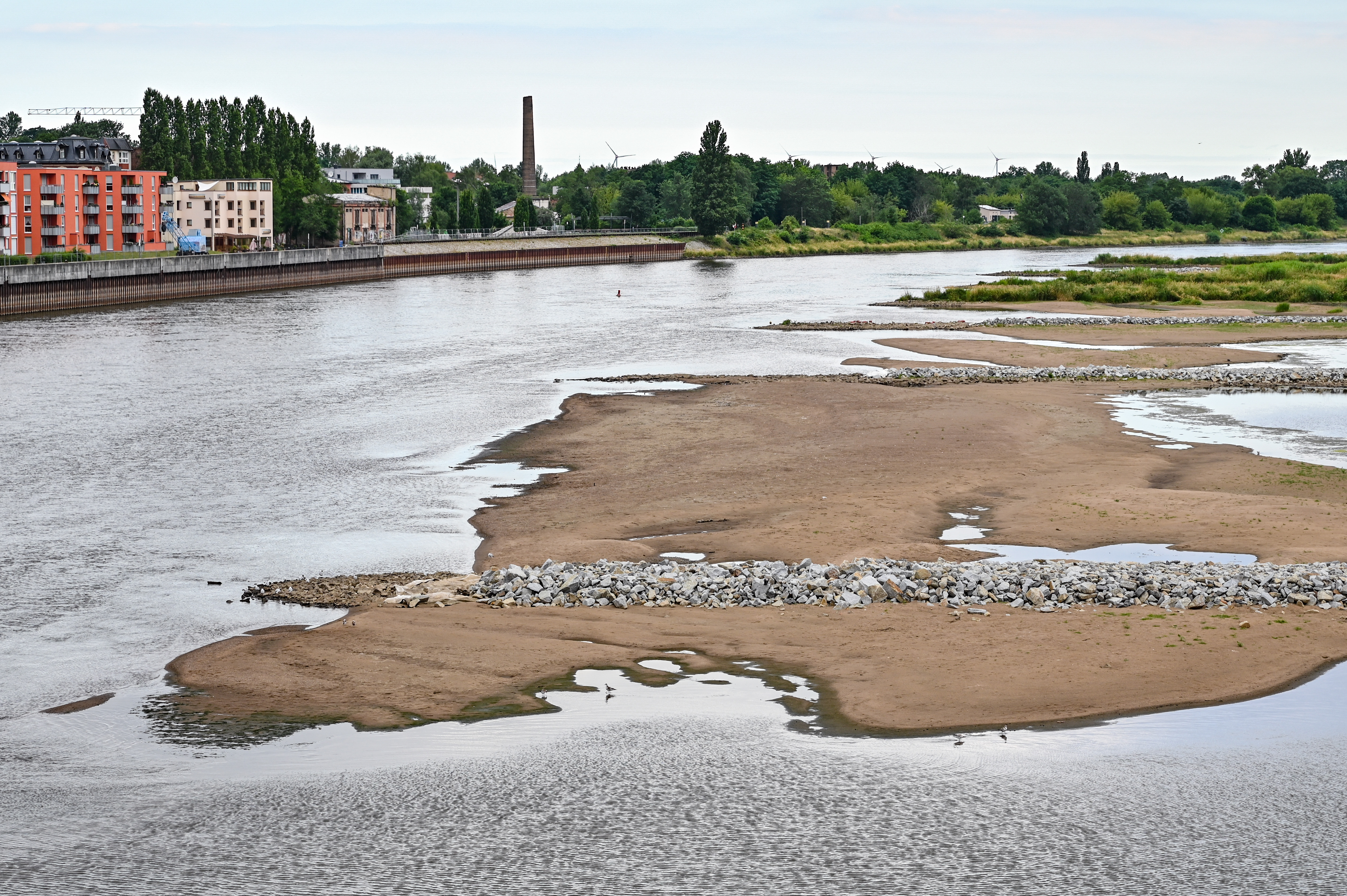 Low water of the Oder