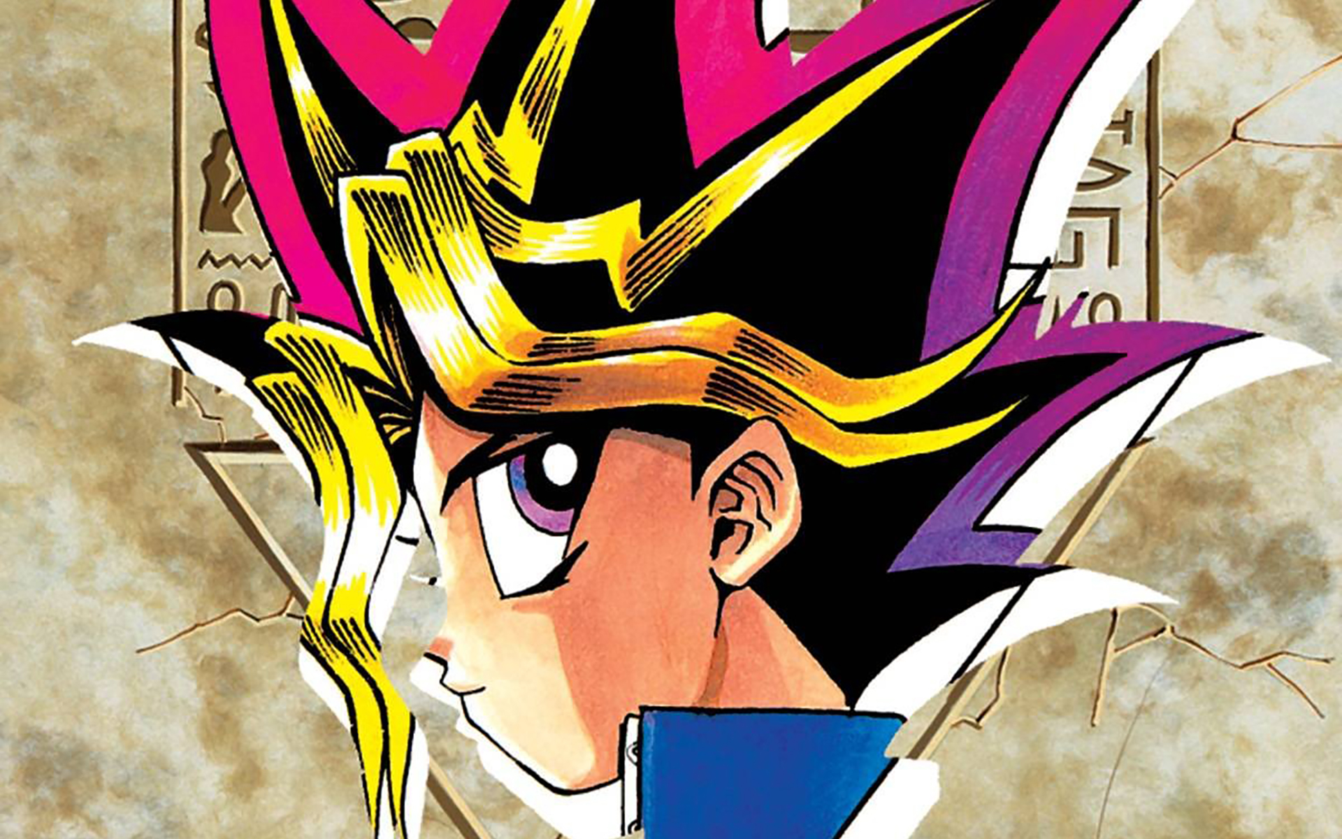 Artwork of Yugi Muto from the cover of a Yu-Gi-Oh! manga collection 