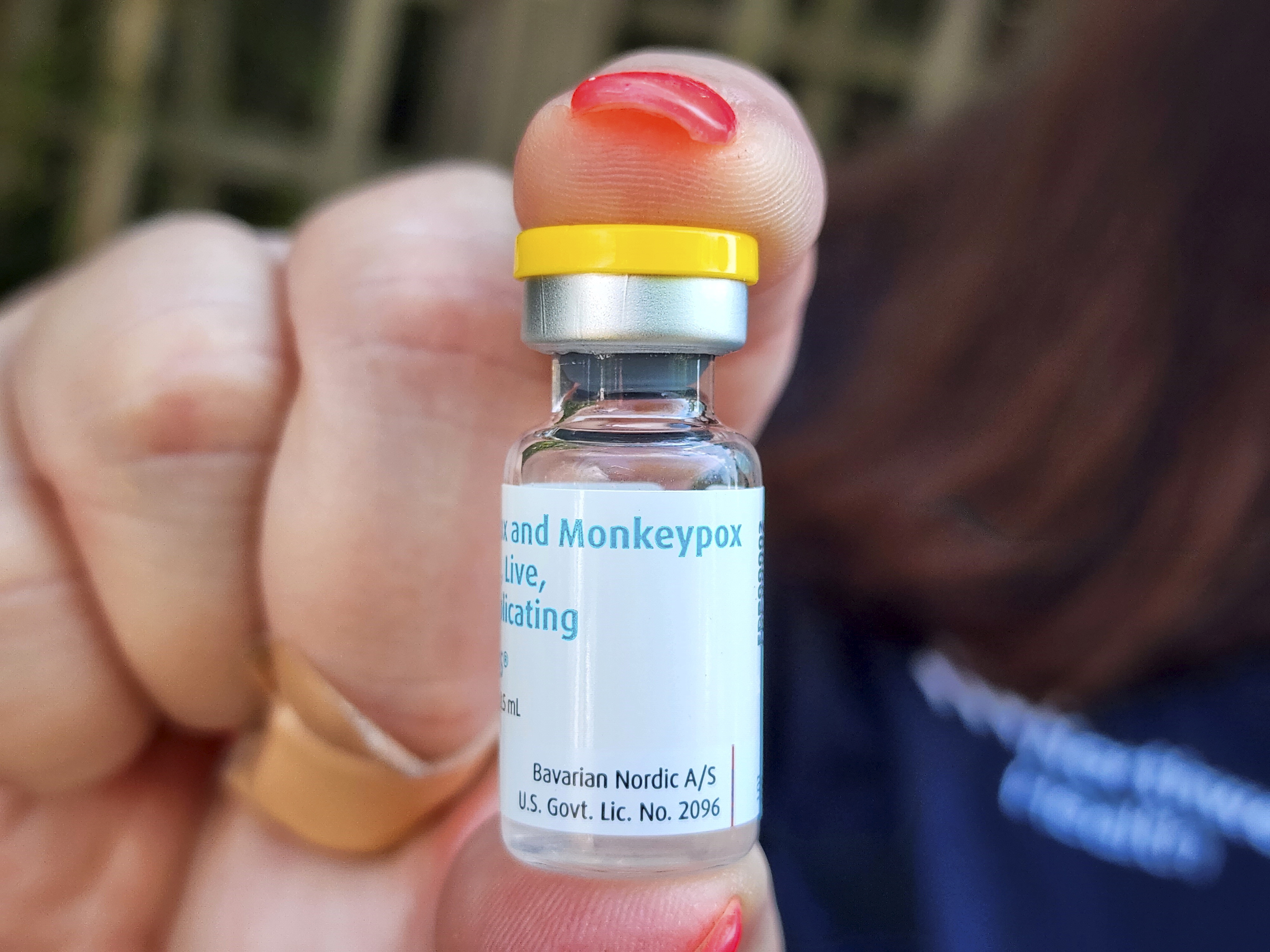 A vial of the Monkeypox vaccine...