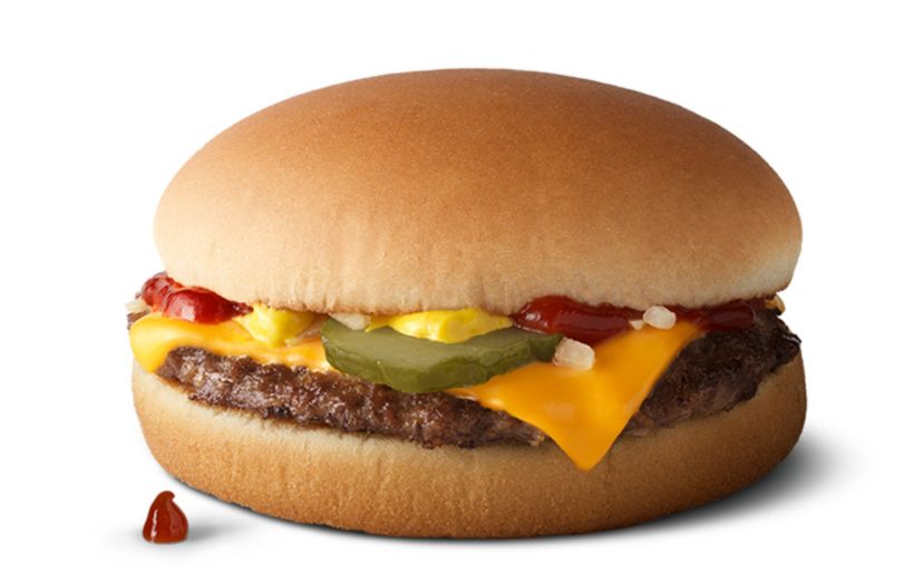 McDonald’s famous cheeseburger.