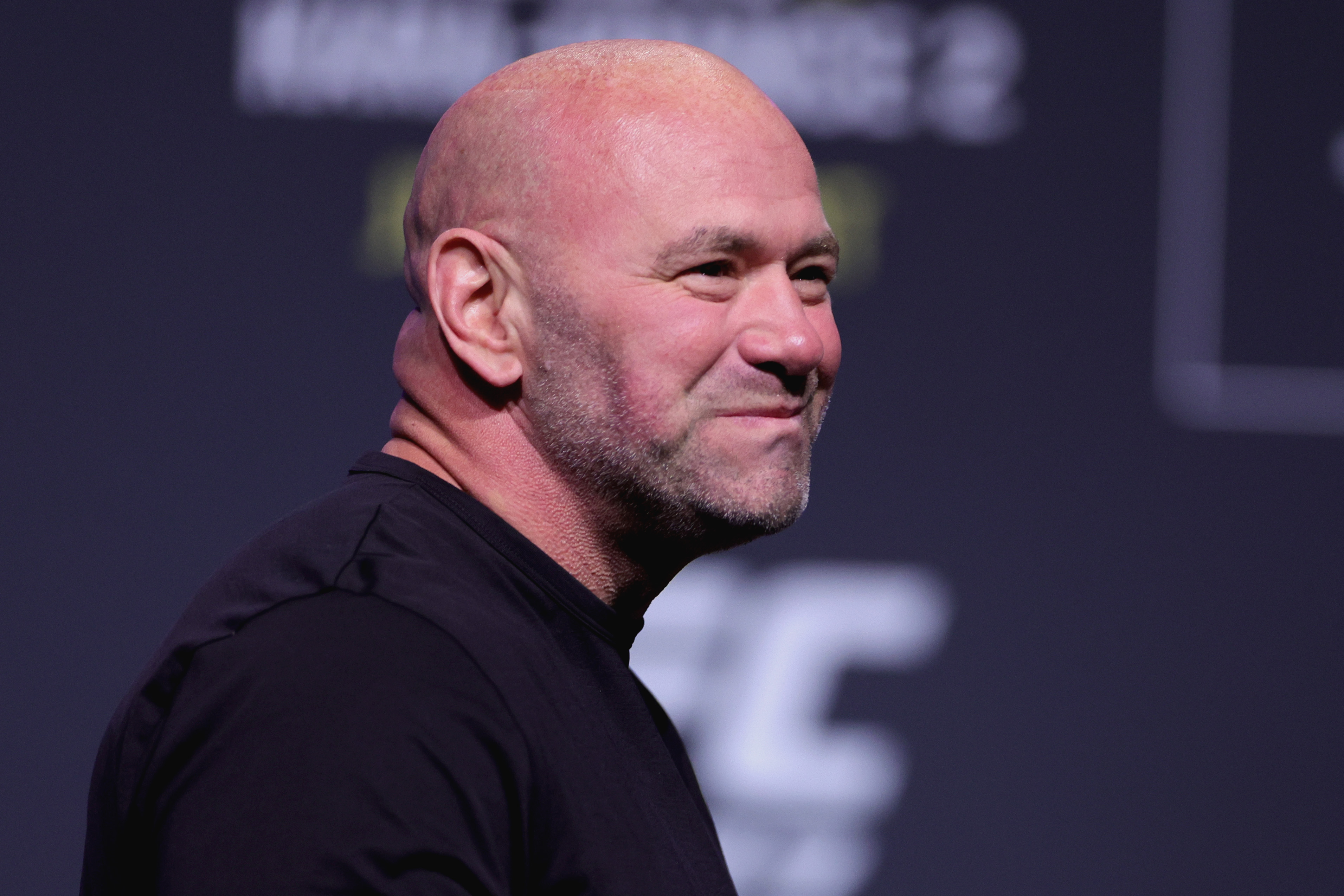 Dana White at the UFC 277 ceremonial weigh-ins. 