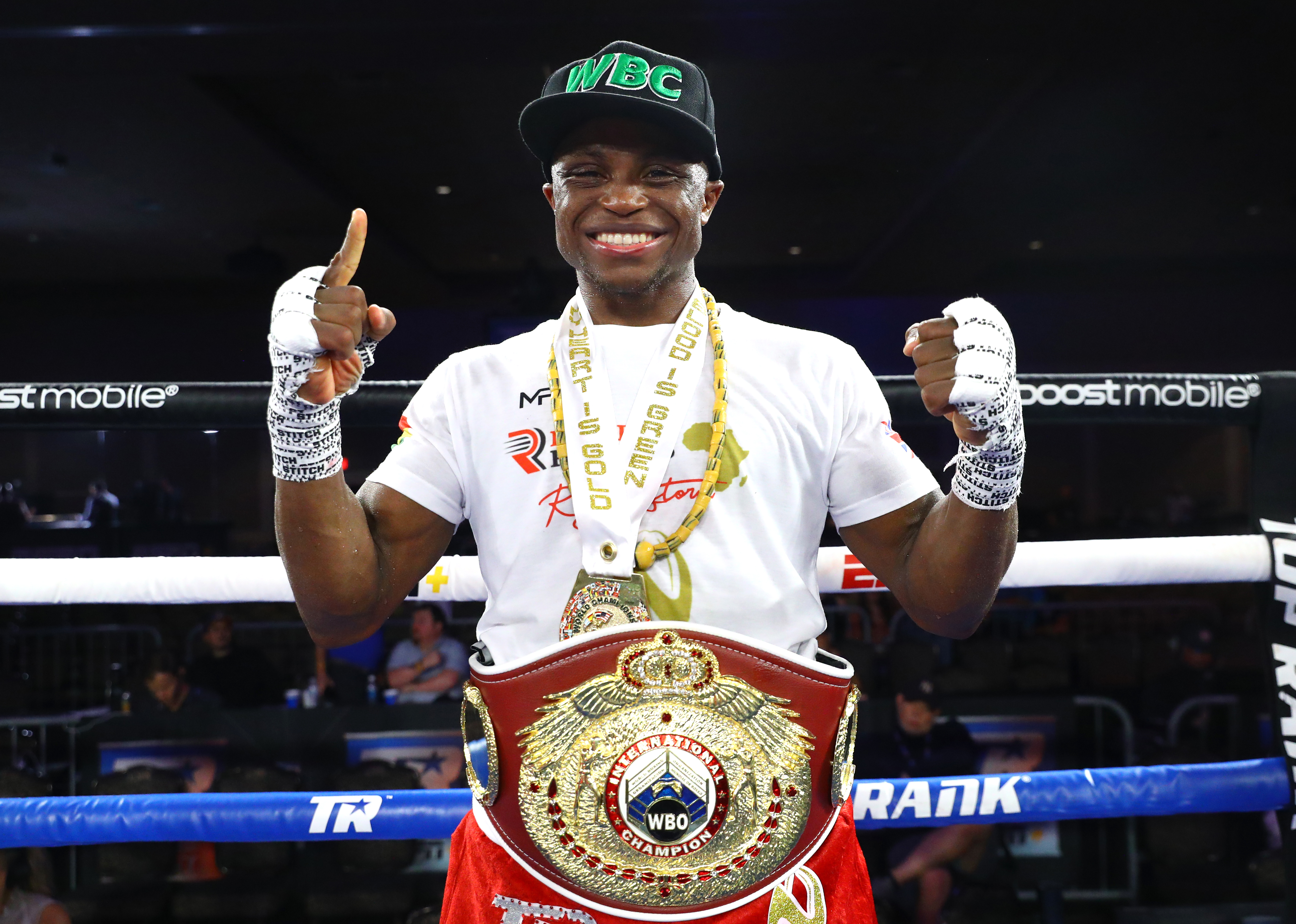 Isaac Dogboe is back in the rankings, now at featherweight