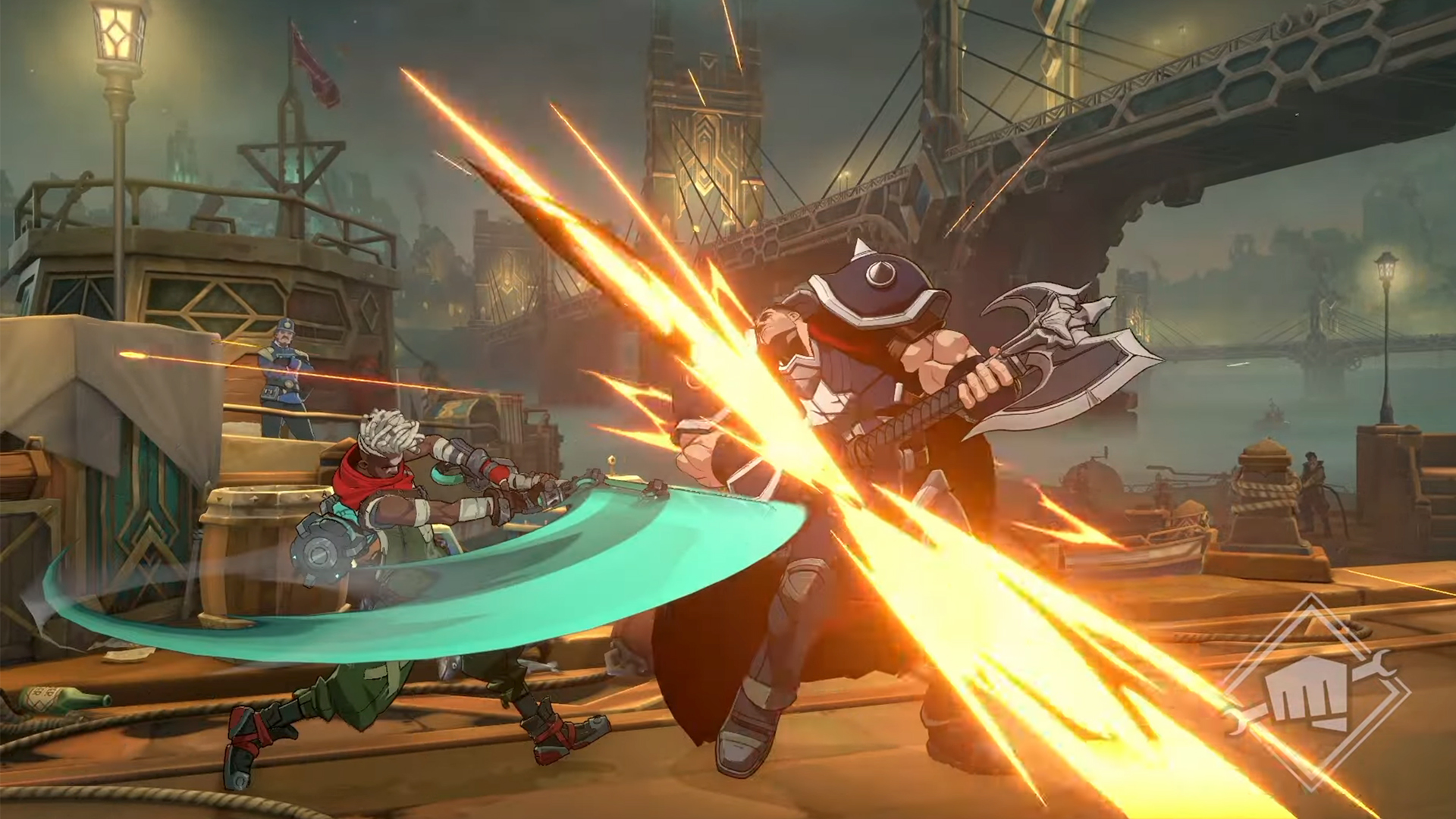 Ekko and Darius battle in a still from Project L, Riot Games’ League of Legends fighting game