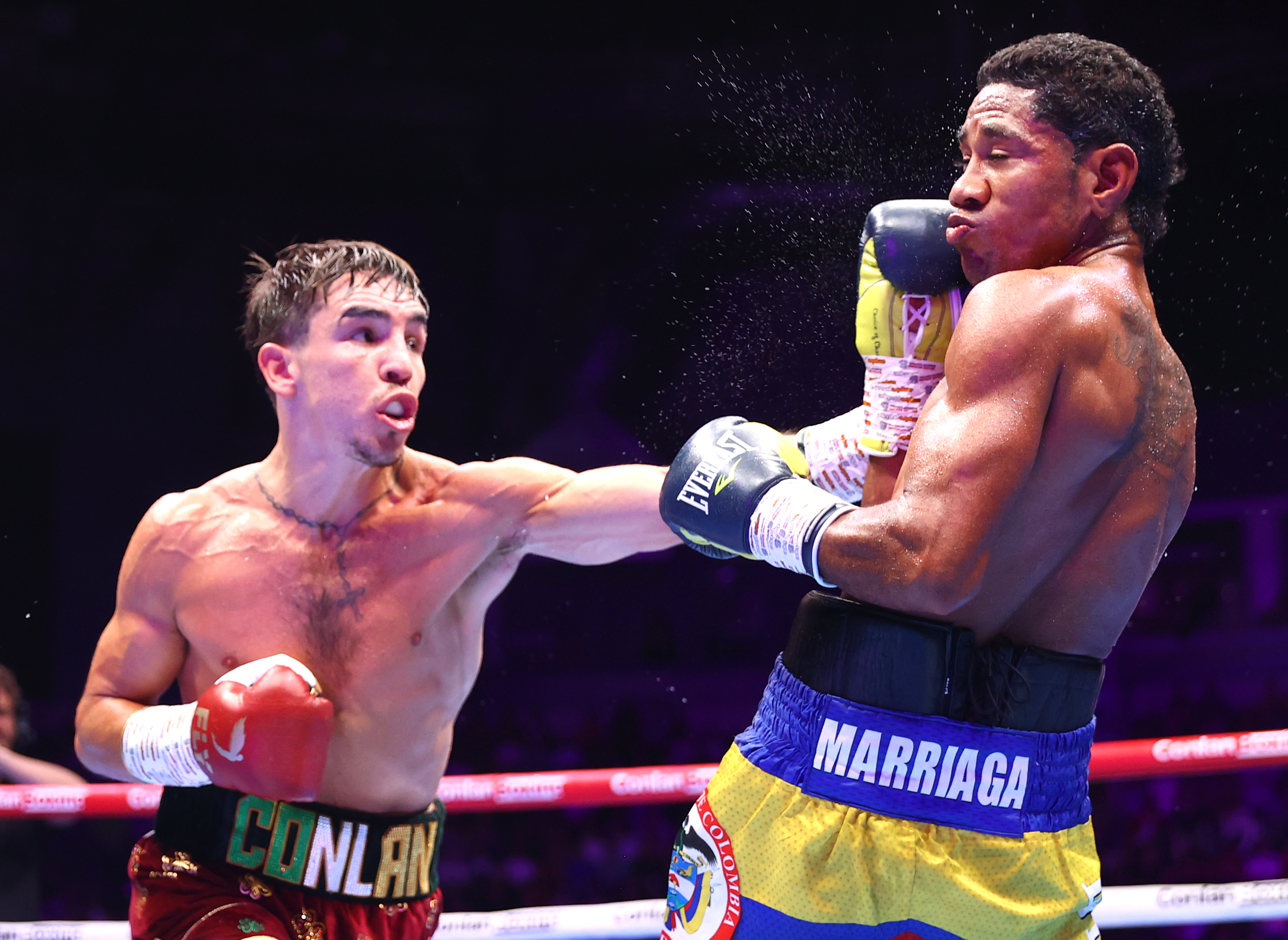 Michael Conlan returned with a win in Belfast over Miguel Marriaga