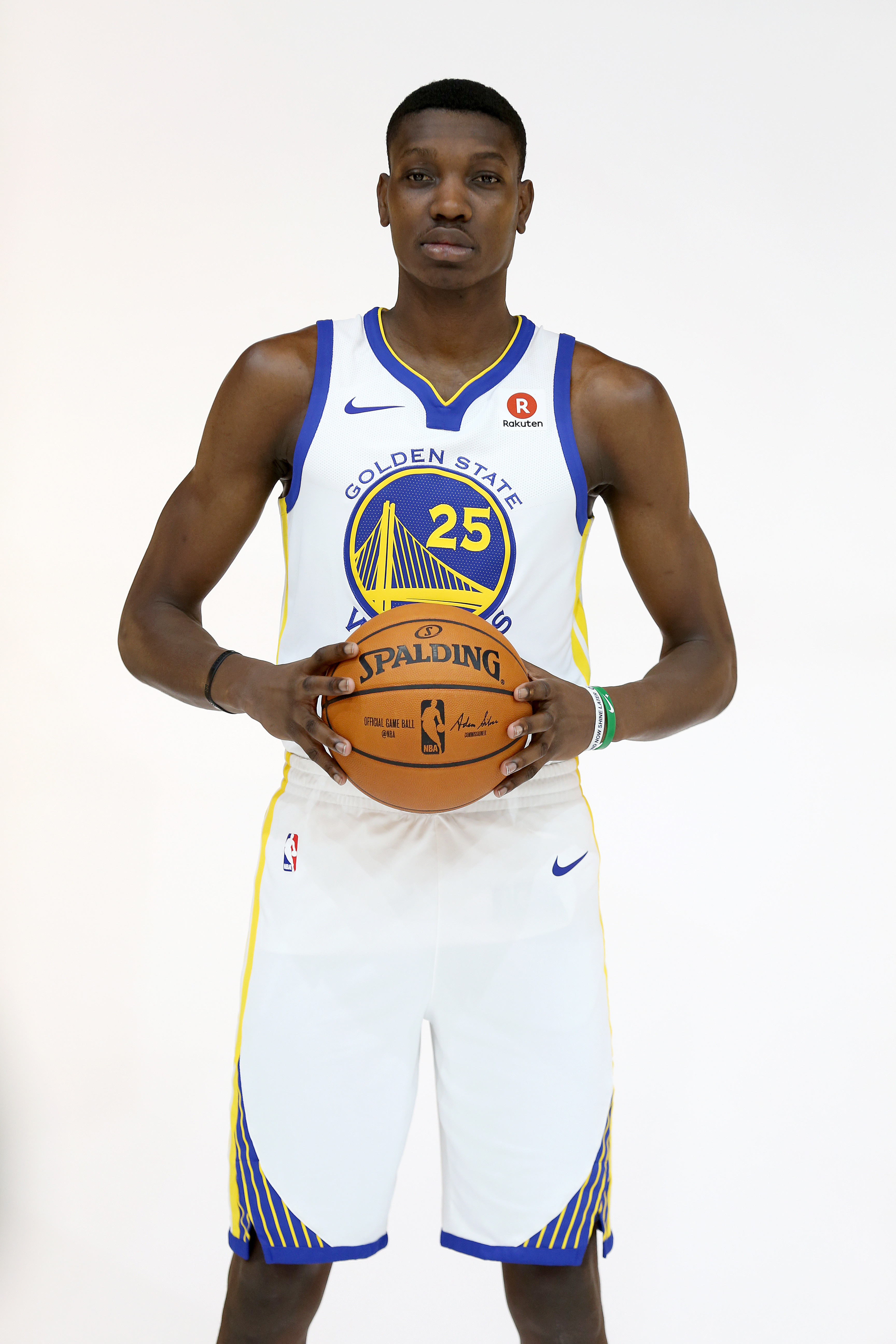 Chris Boucher at Warriors media day in 2017